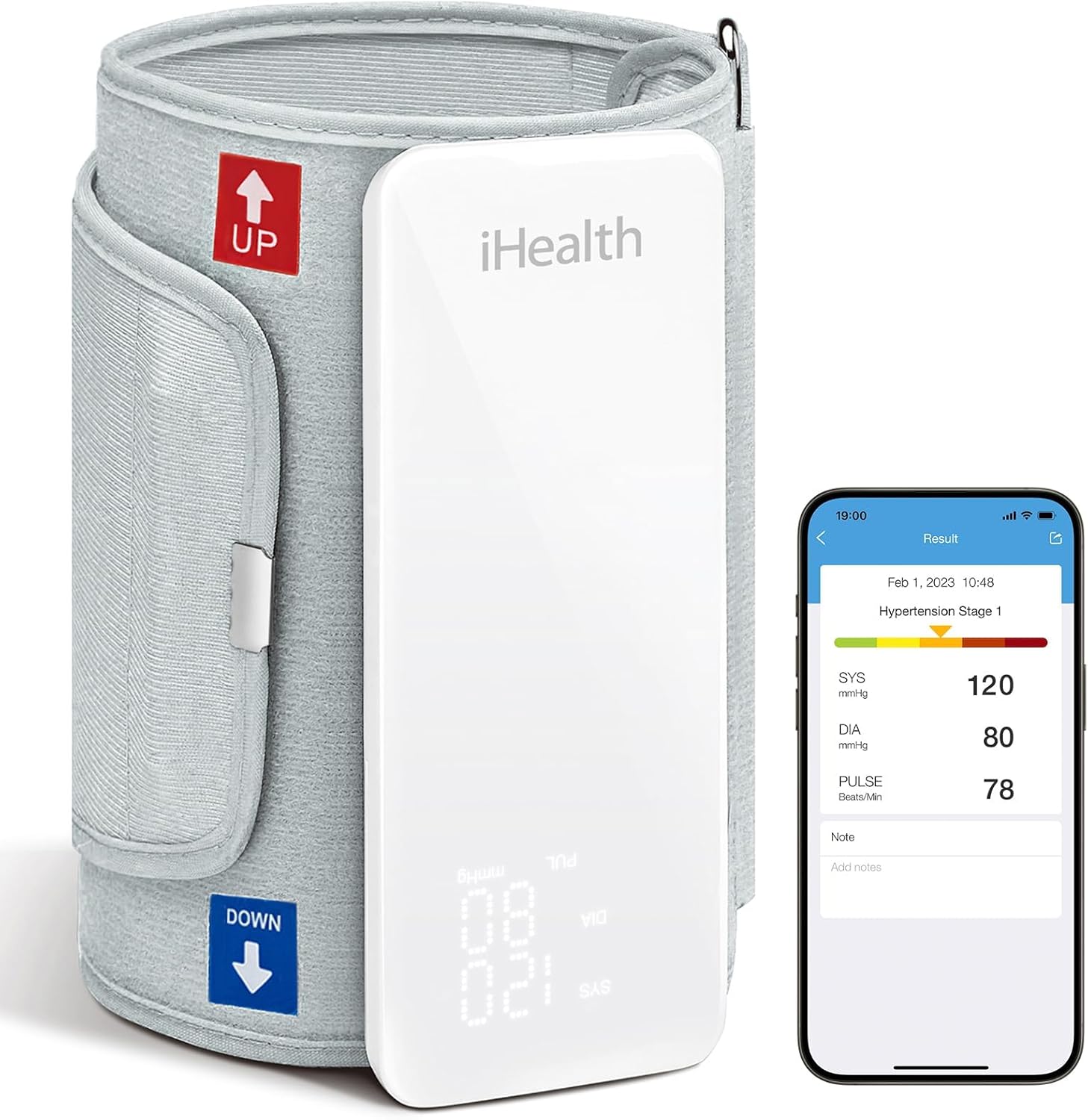 iHealth Neo Wireless Blood Pressure Monitor, Upper Arm Cuff, Bluetooth Blood Pre...