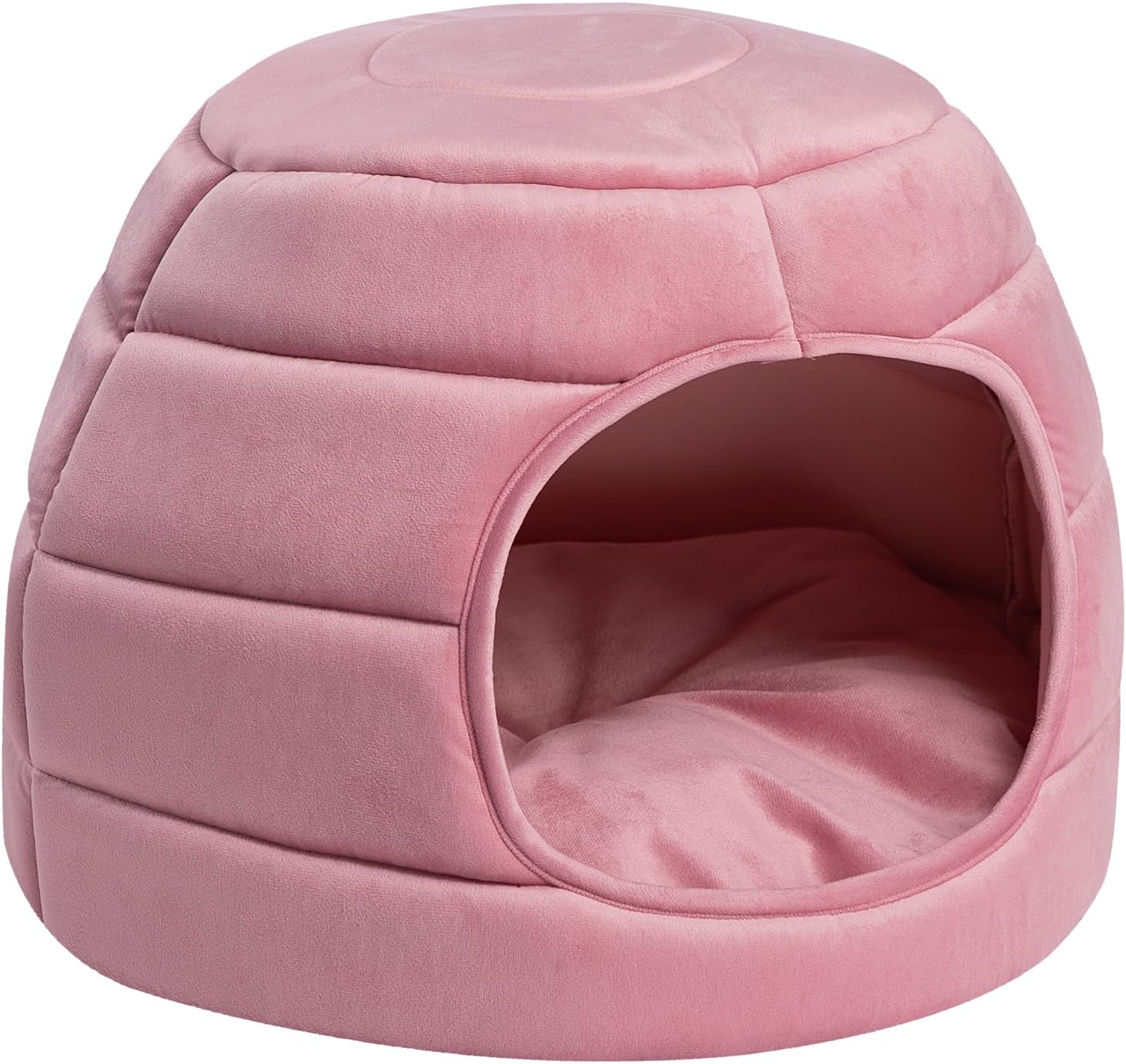Hollypet Cat Bed for Indoor Cats - Cat Cave Bed, 2 in 3 Cat House, Cat Tent with...