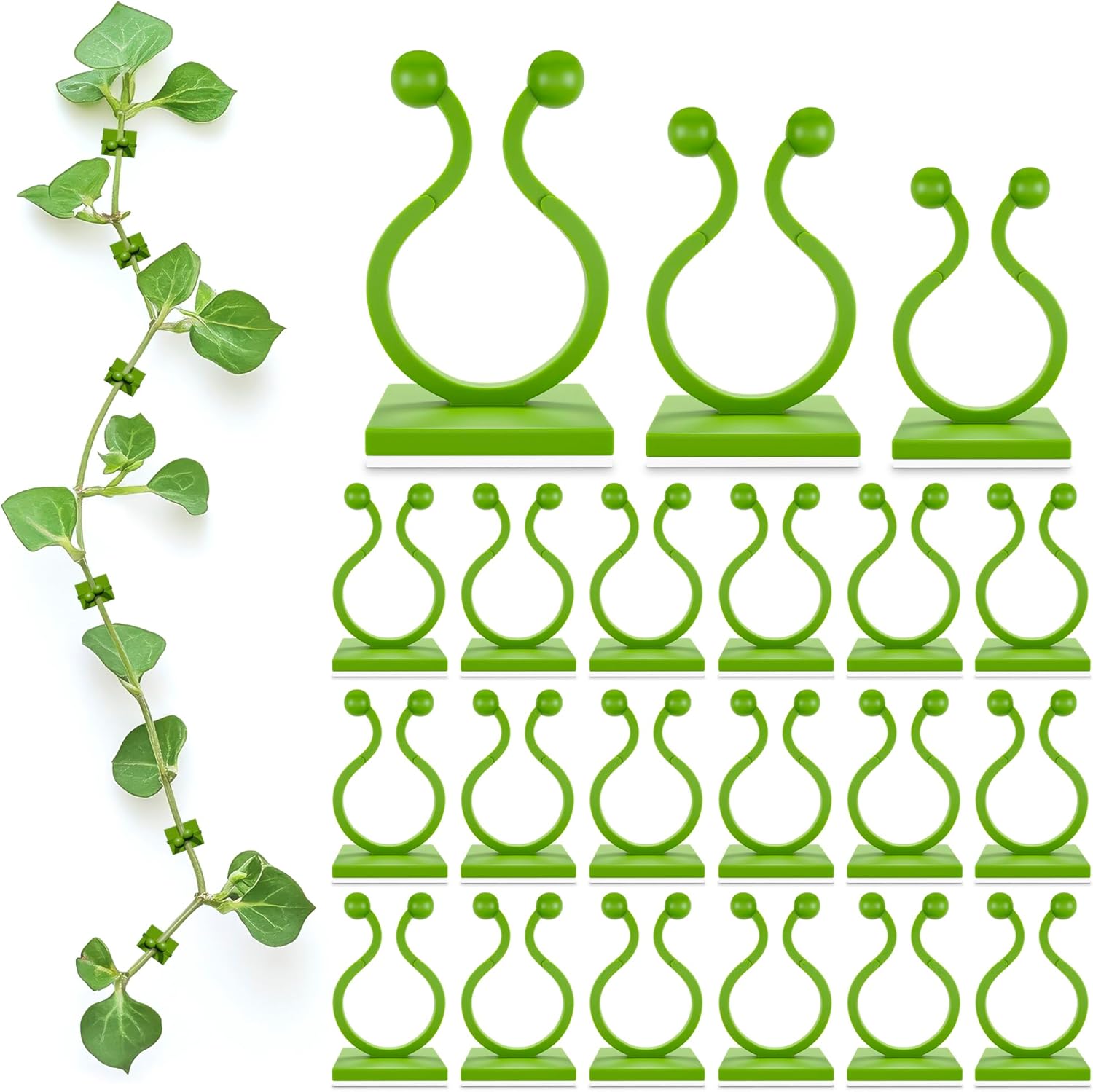 Plant Wall Clips for Climbing Plants 110 Pcs - Money Plant Clips for Wall Climbi...
