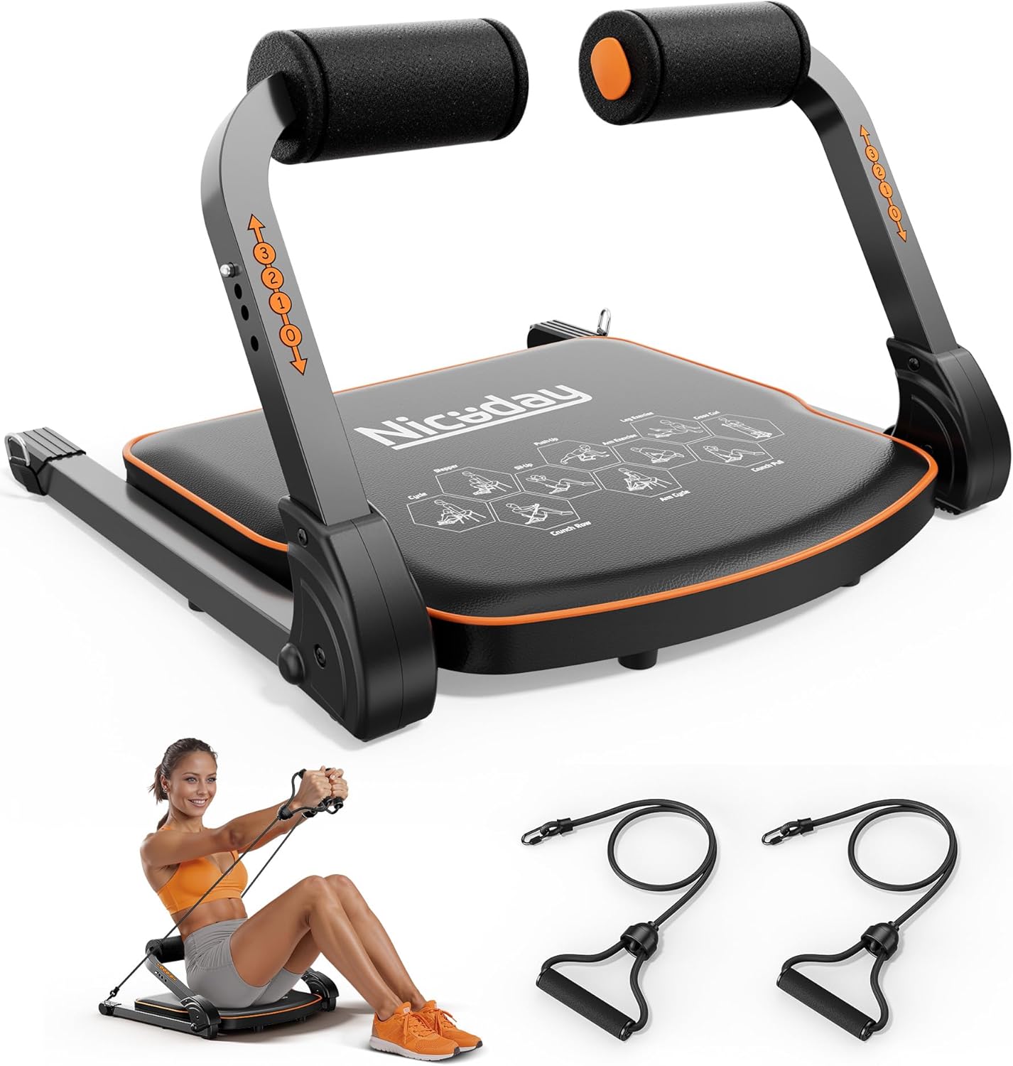 Niceday Ab Workout Equipment, Ab Machine for Stomach Workout, Ab Trainer Machine...