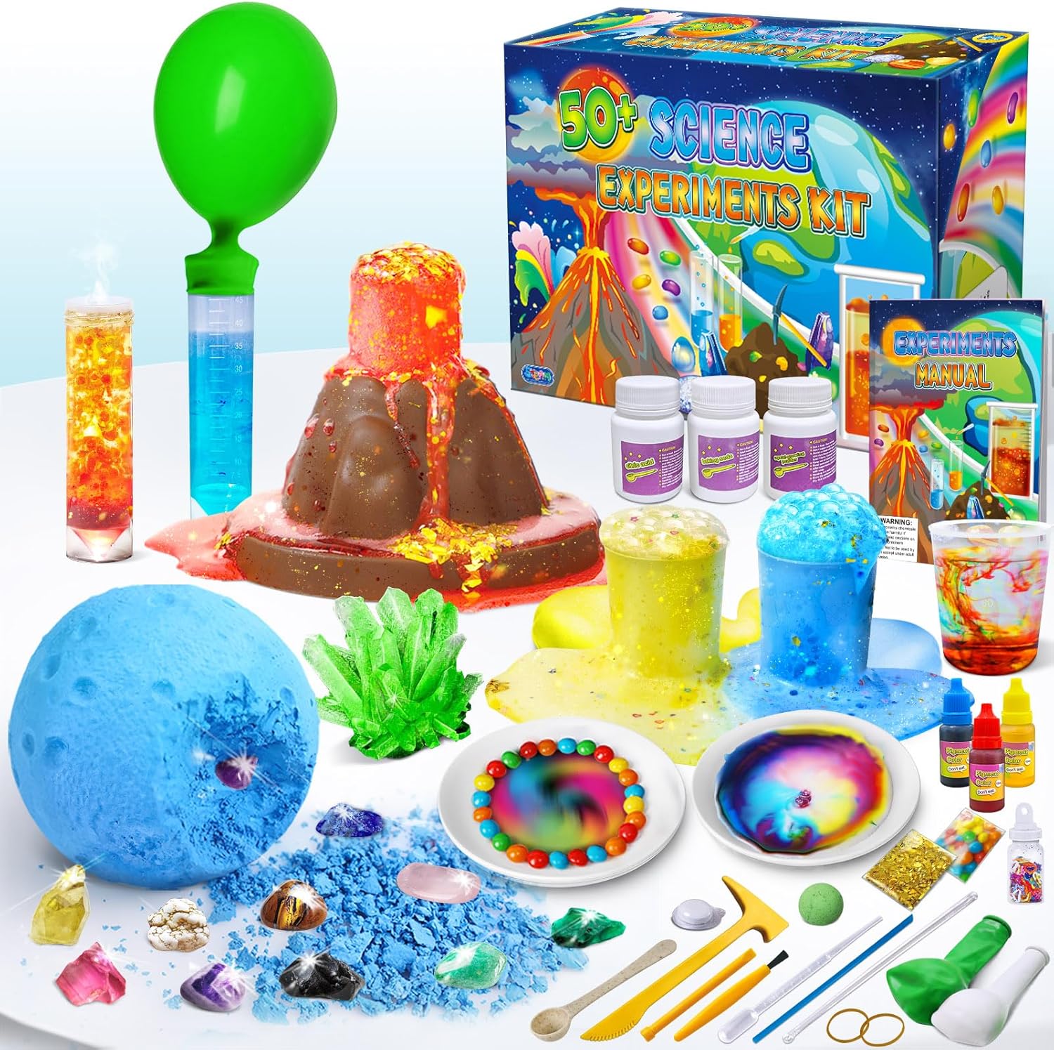 UNGLINGA 50+ Science Lab Experiments Kit for Kids, STEM Activities Educational S...