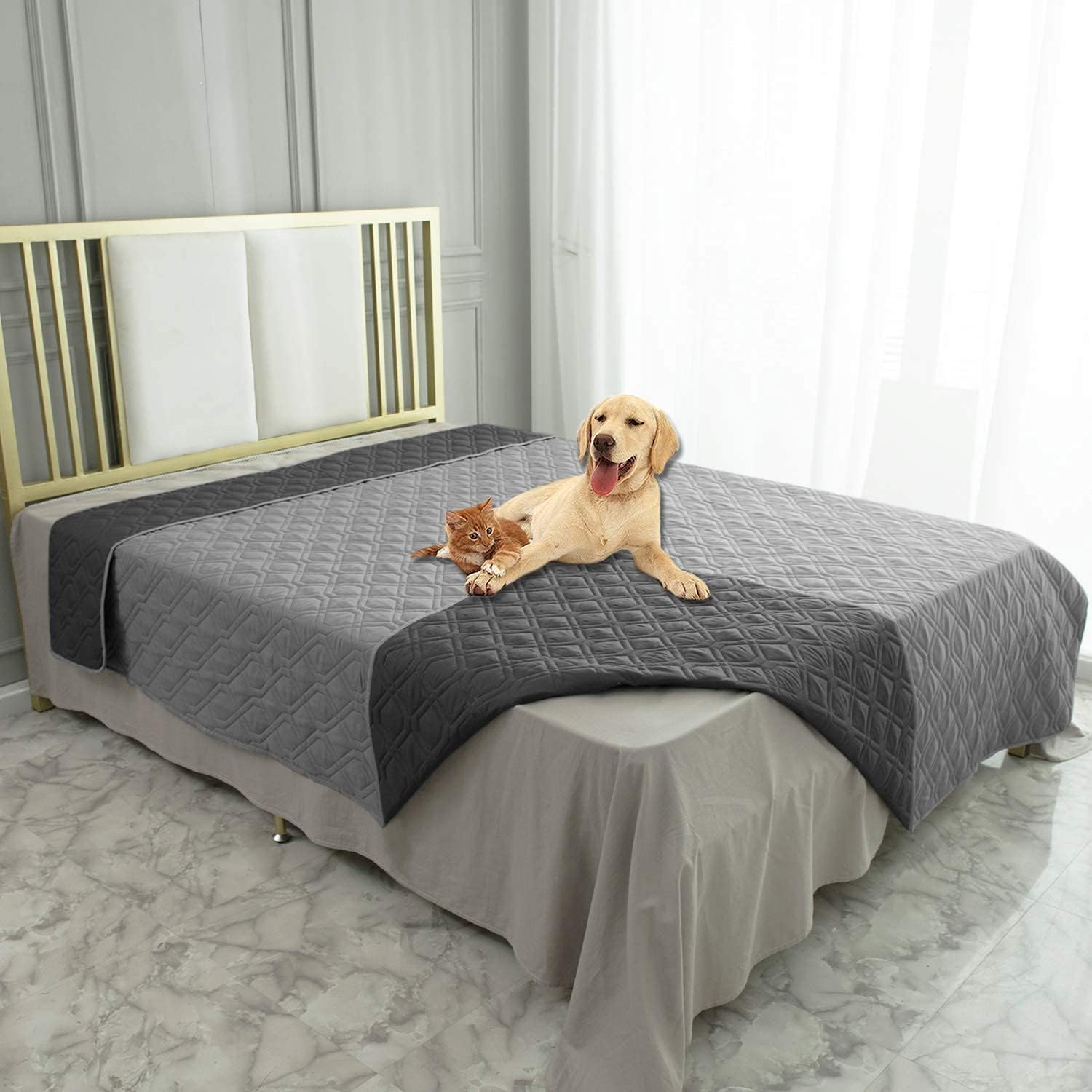 Ameritex Waterproof Dog Bed Cover Pet Blanket for Furniture Bed Couch Sofa Rever...