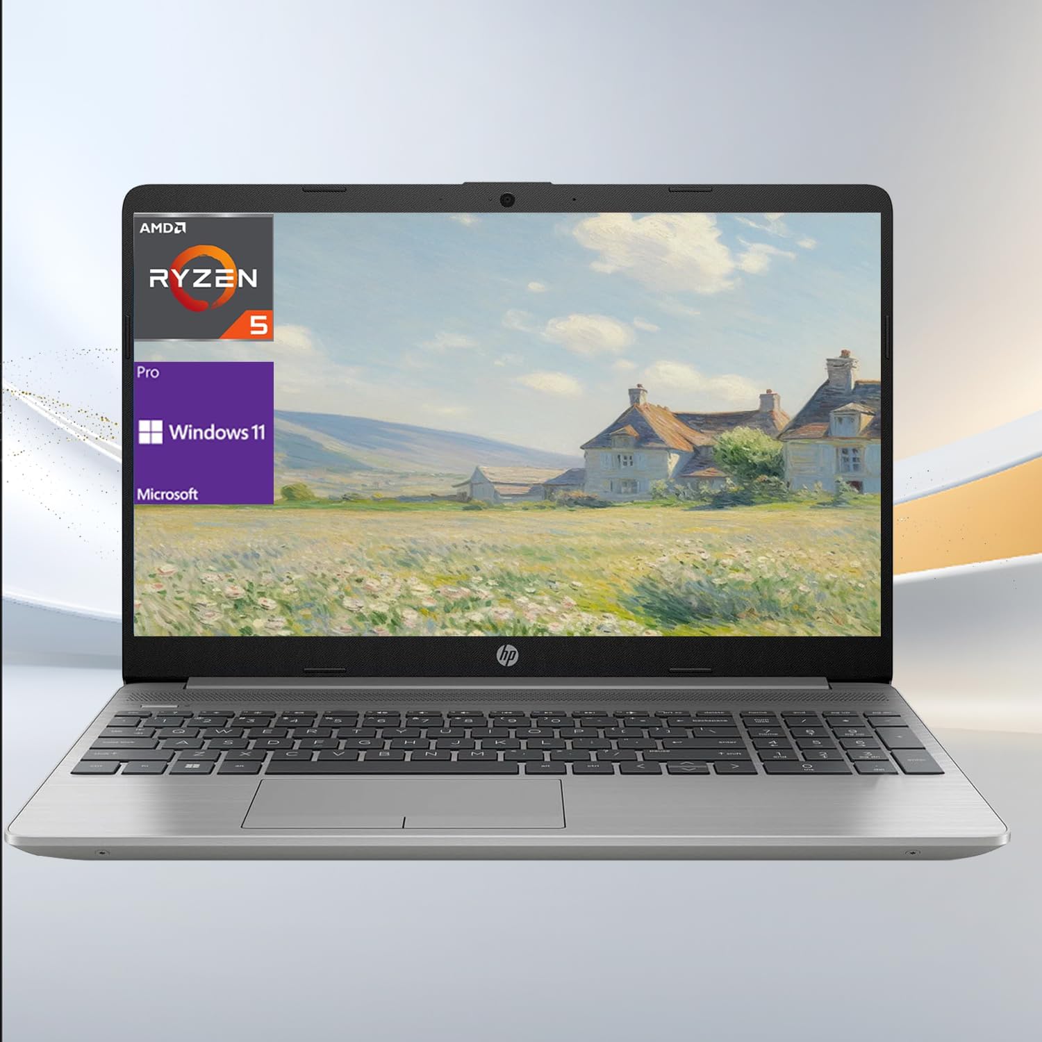 HP Essential 255 G8 15.6 Business Laptop, 15.6" FHD Display, AMD Ryzen 5 5500U,...
