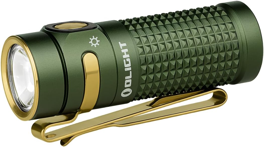 OLIGHT Baton4 Rechargeable EDC Flashlight, LED Pocket Light 1300 Lumens with Mag...