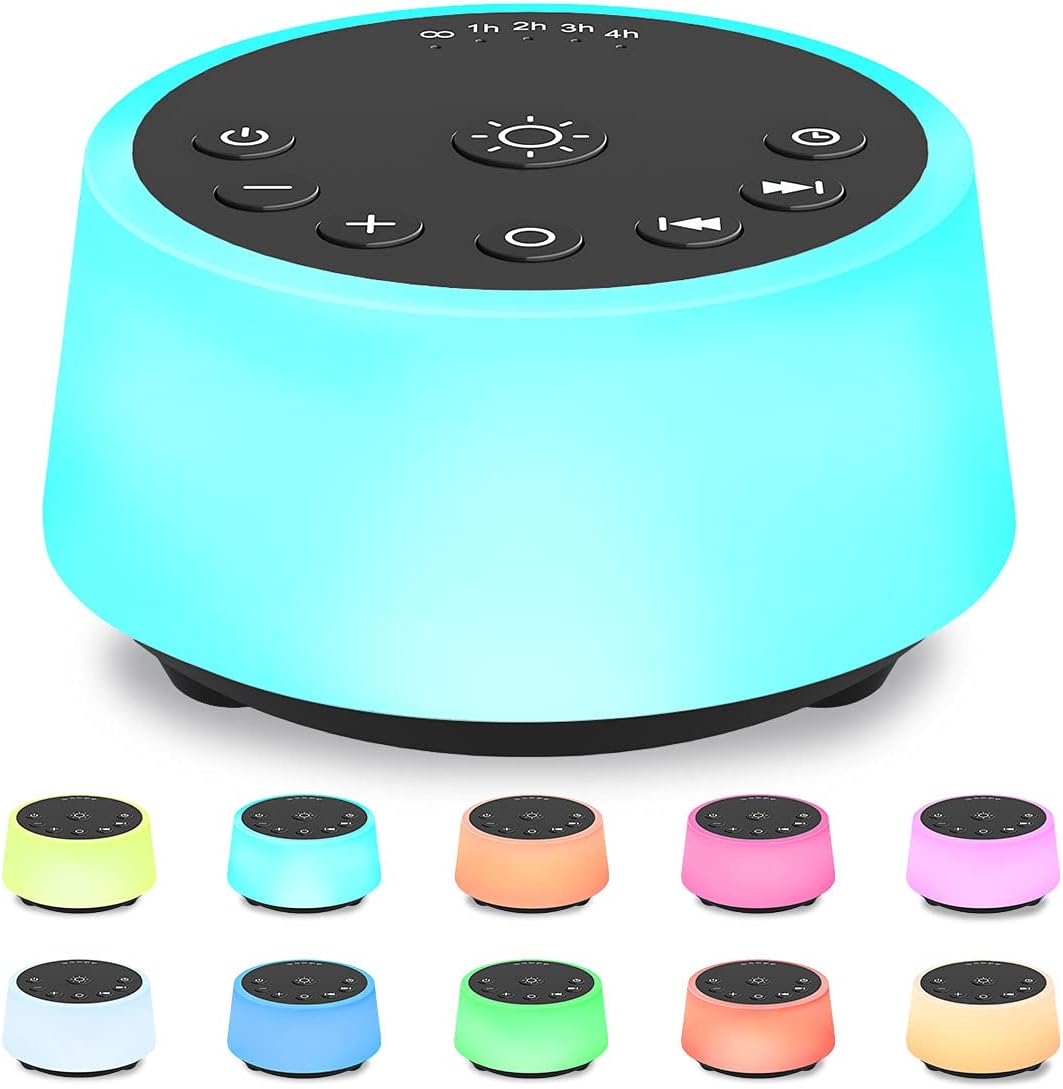 Color Noise Sound Machines with 10 Colors Night Li...