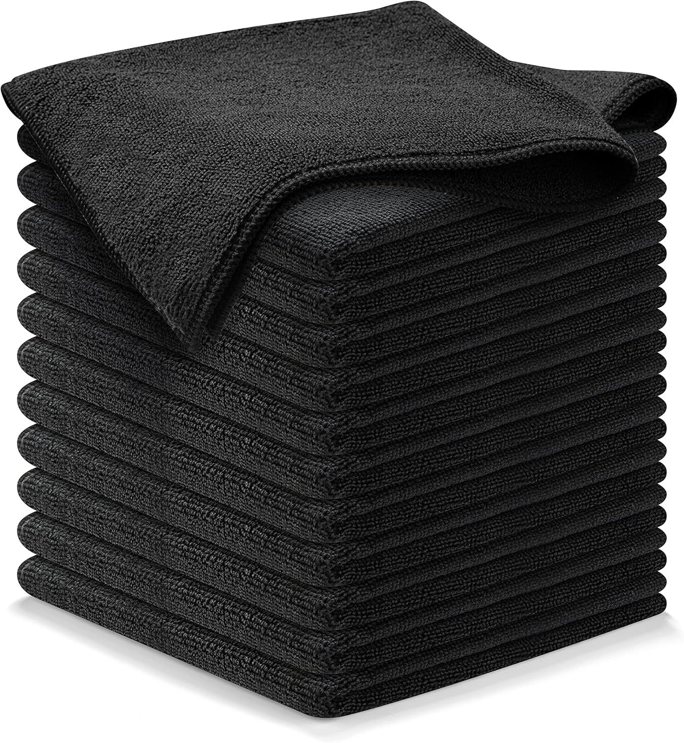 Microfiber Cleaning Cloth - 12Pcs 12.5x12.5 inch High Performance - 1200 Washes,...