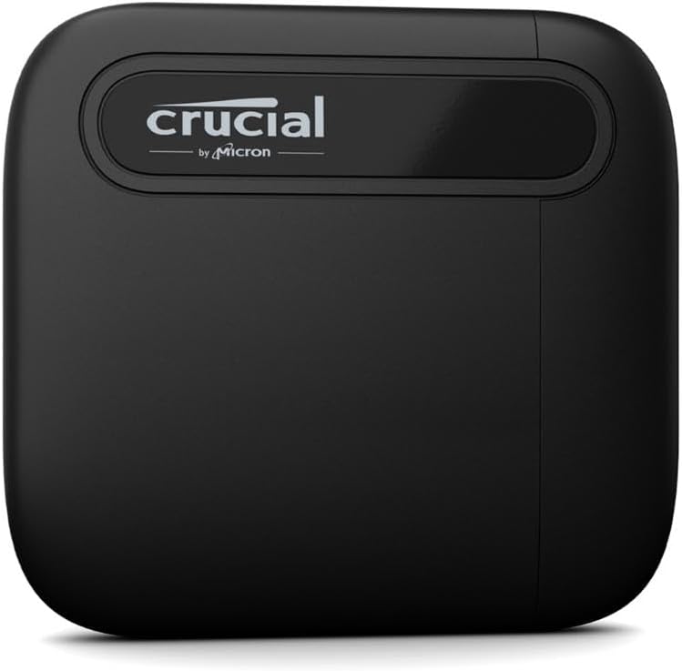 Crucial X6 2TB Portable SSD - Up to 800MB/s - PC and Mac - USB 3.2 USB-C Externa...
