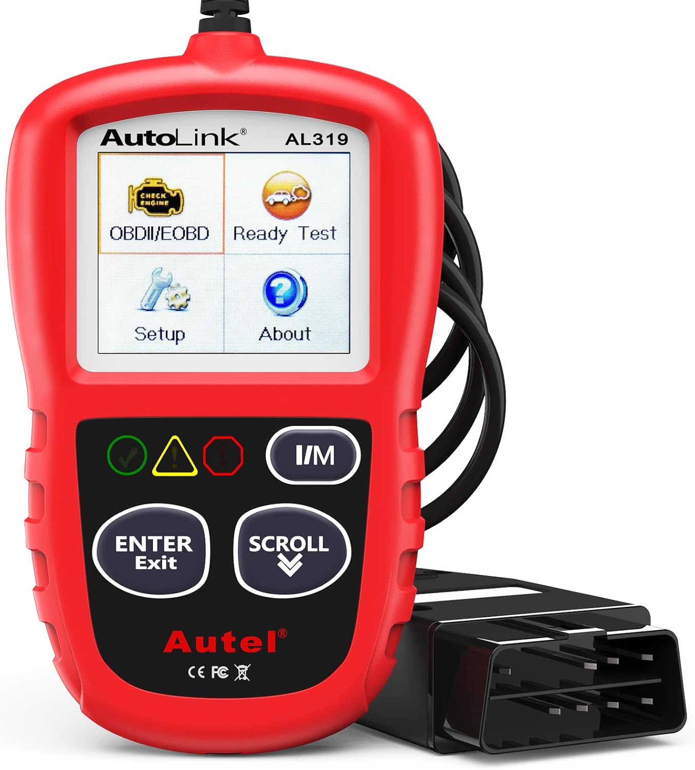 Autel Professional OBD2 Scanner AL319 Code Reader, Enhanced Check and Reset Engi...
