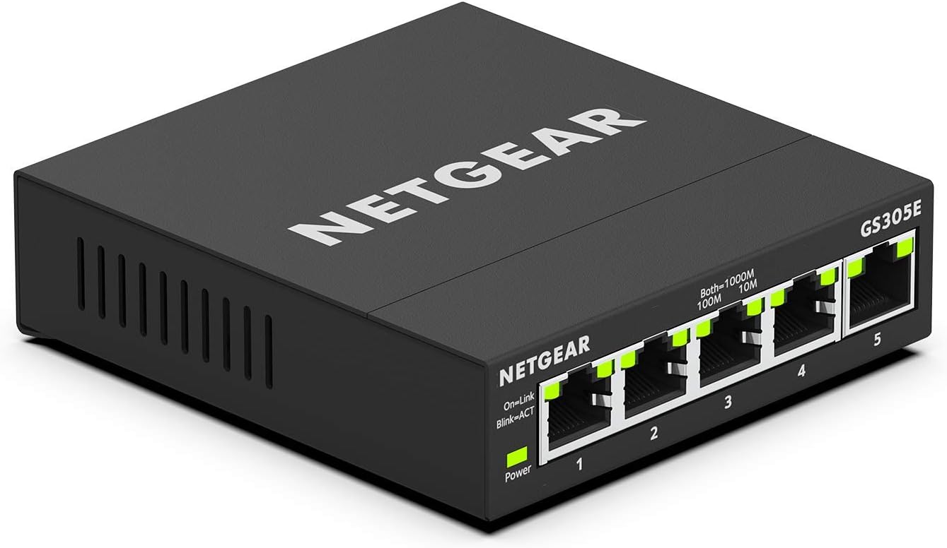 NETGEAR 5-Port Gigabit Ethernet Easy Smart Managed...