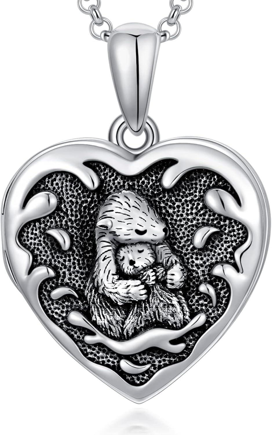 SOULMEET Personalized Silver Locket Necklace That Holds Pictures Photo Keep Some...