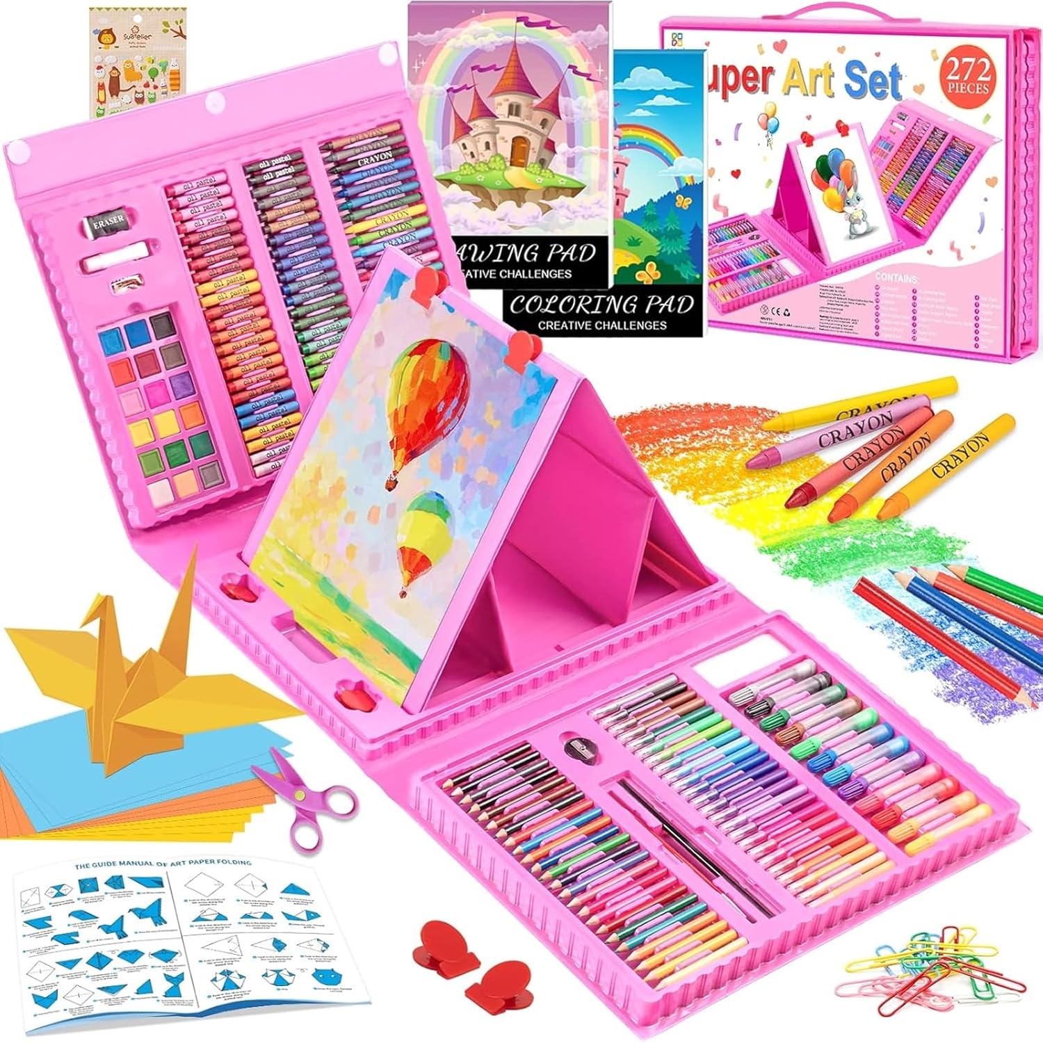 Art Supplies, 272 Pack Art Set Drawing Kit for Girls Boys Teens Artist, Deluxe G...