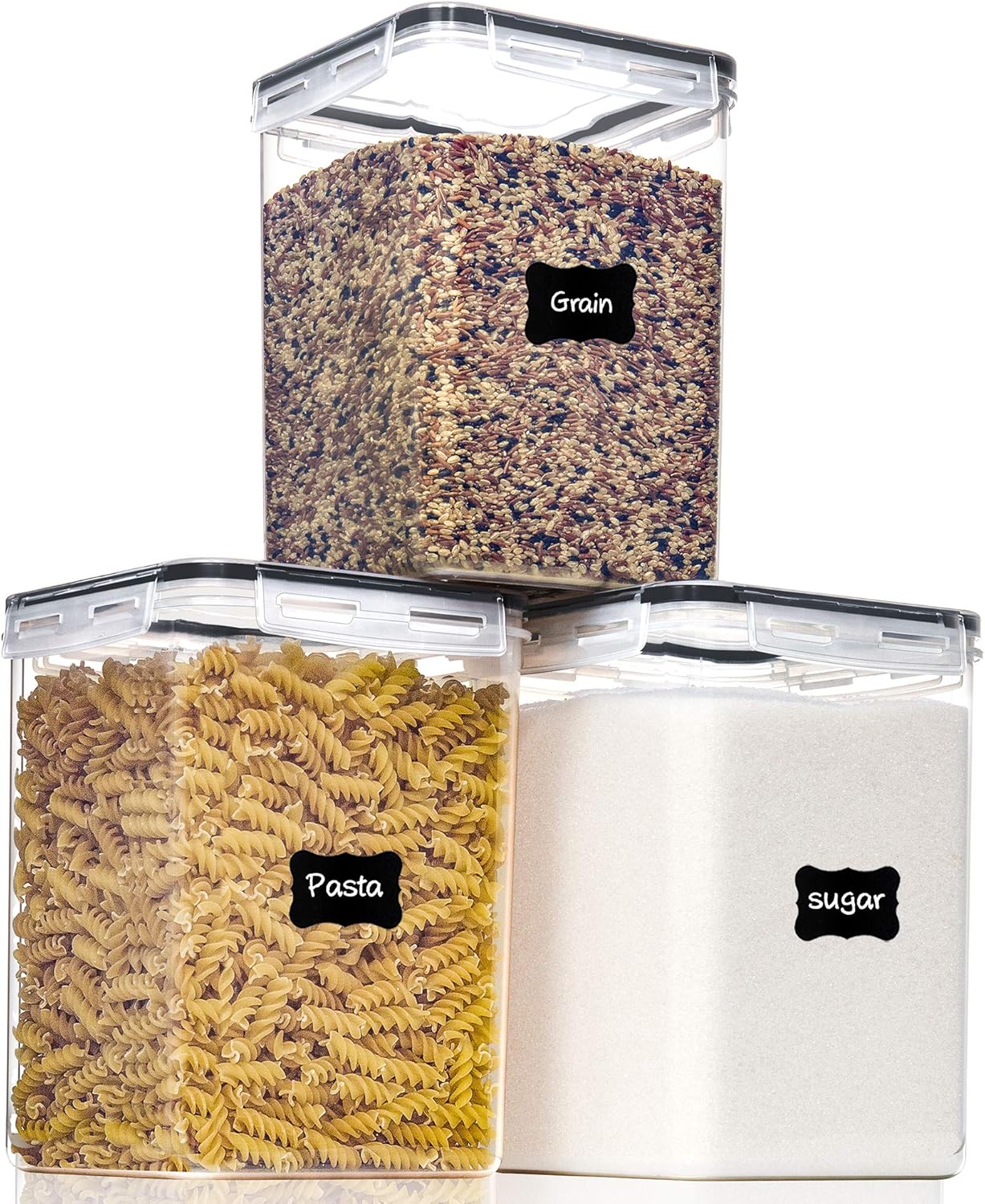 Large Food Storage Containers with Lids Airtight 5.2L /176Oz, for Flour, Sugar,...