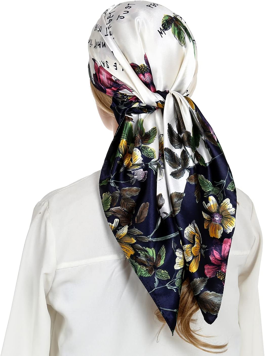 RIIQIICHY Head Scarf for Women Like Silk Satin Scarf for Hair Wrapping at Night...