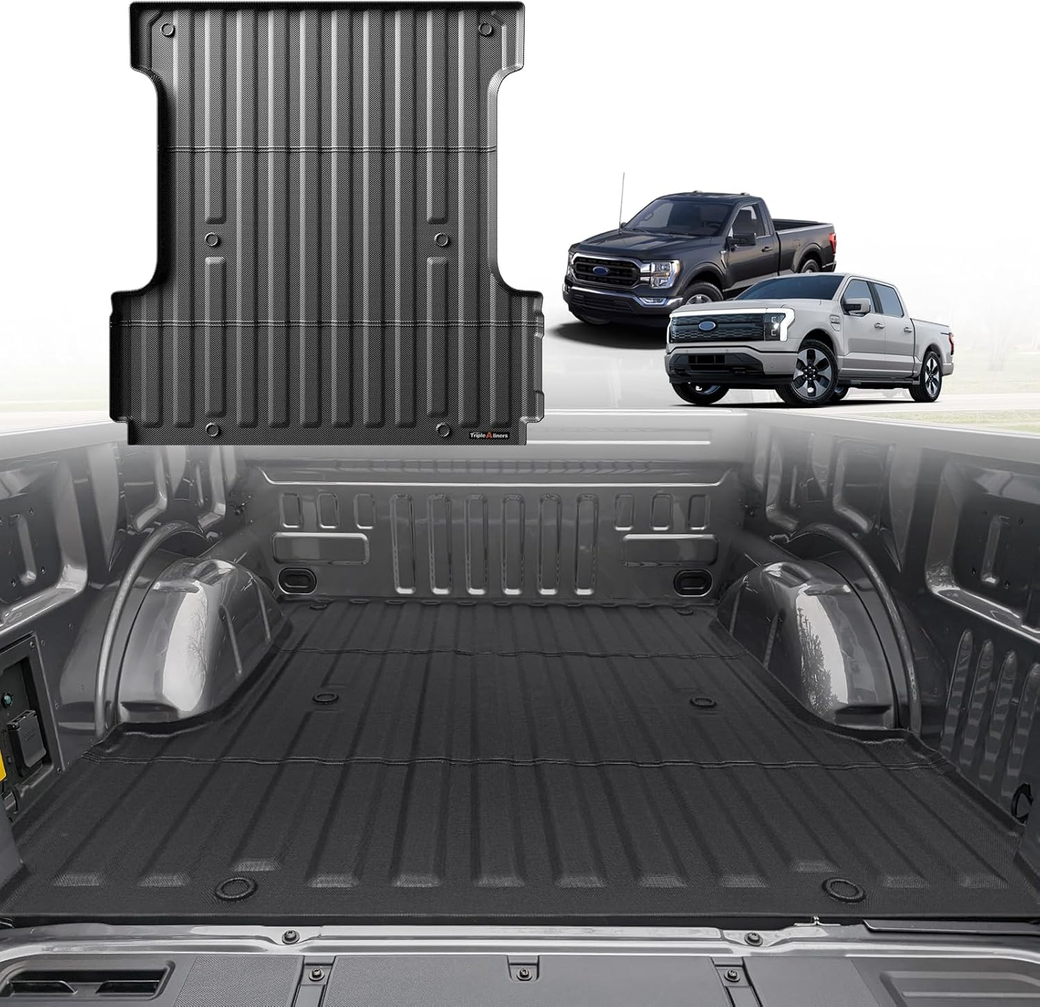 TripleAliners Truck Bed Mat Compatible with 2015-2024 2025 Ford F150 & Lightning...