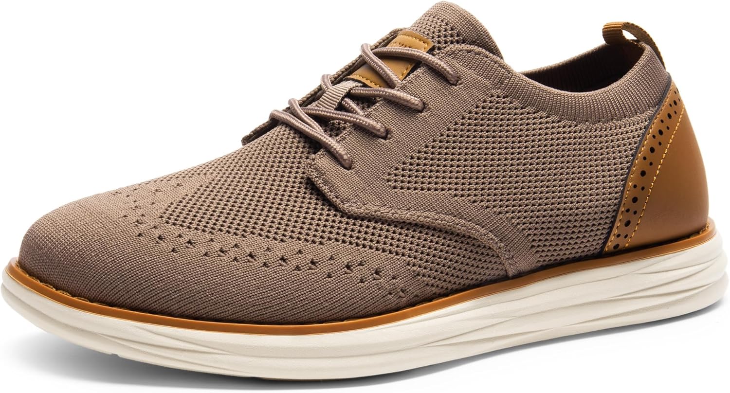Bruno Marc Men's KnitFlex SmartCraft Mesh Oxfords Sneakers Casual Dress Lace-Up...