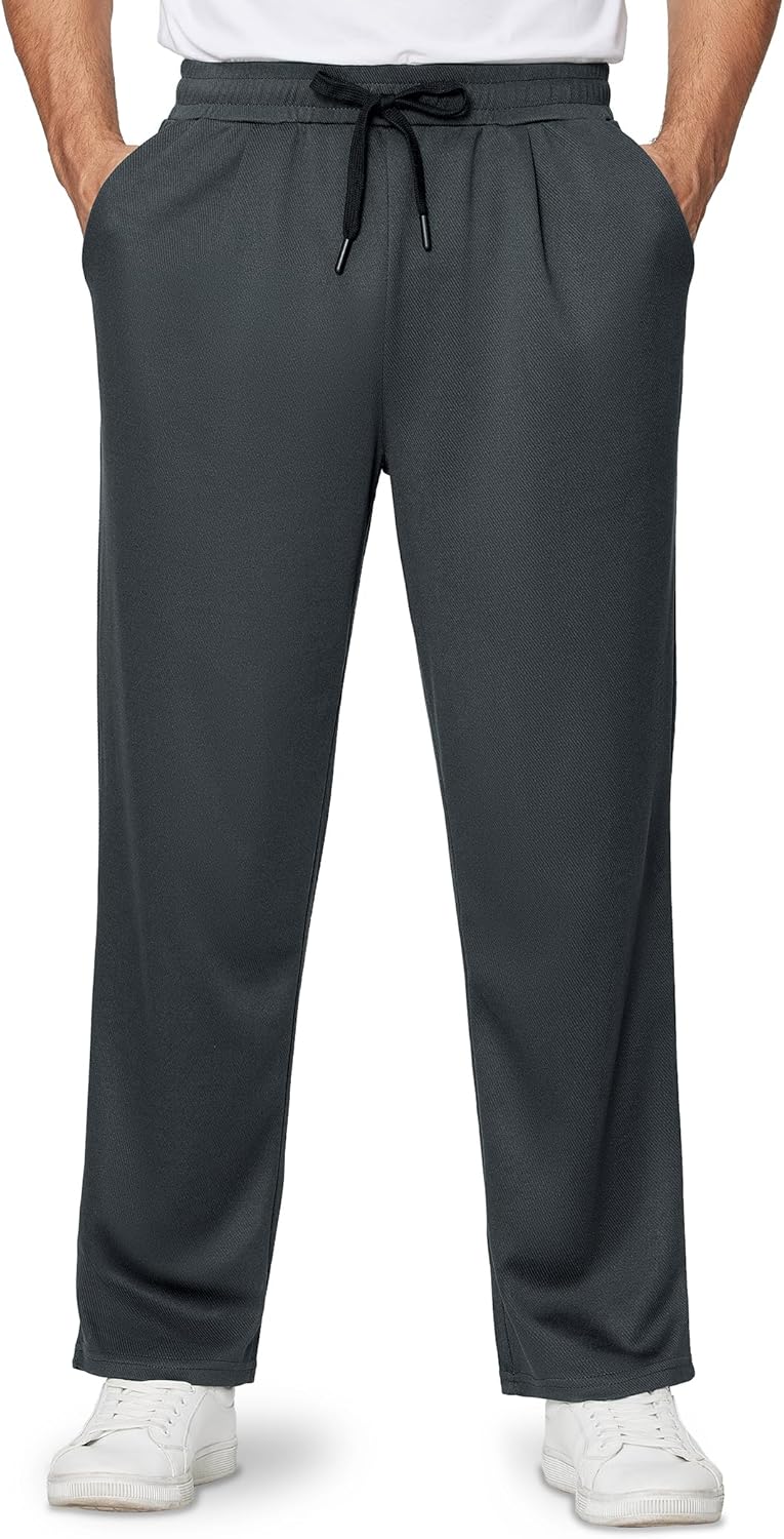 Alimens & Gentle Mens Sweatpants Casual Open Bottom Sweat Pants for Men Drawstri...