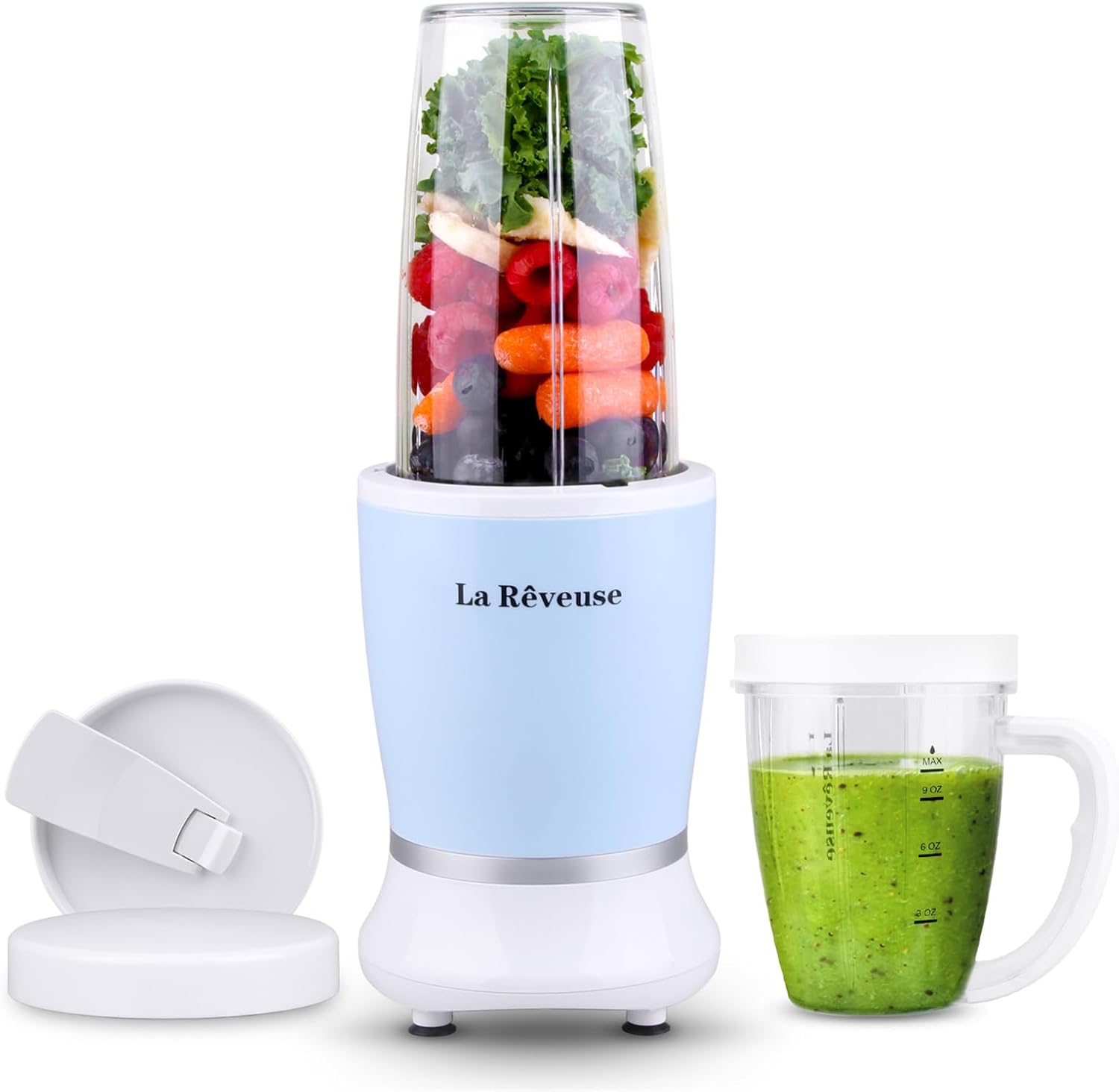 La Reveuse Personal Size Blender 250 Watts Power for Shakes Smoothies Seasonings...