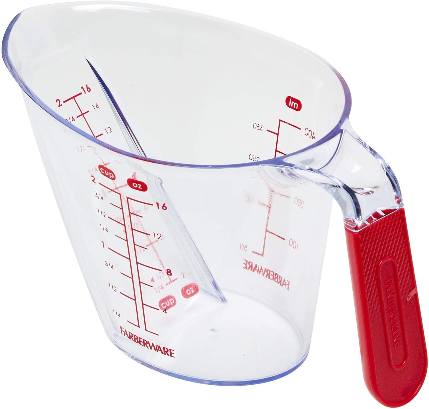 Farberware Pro Angled Measuring, 2-Cup, Red 2-Cup Red
