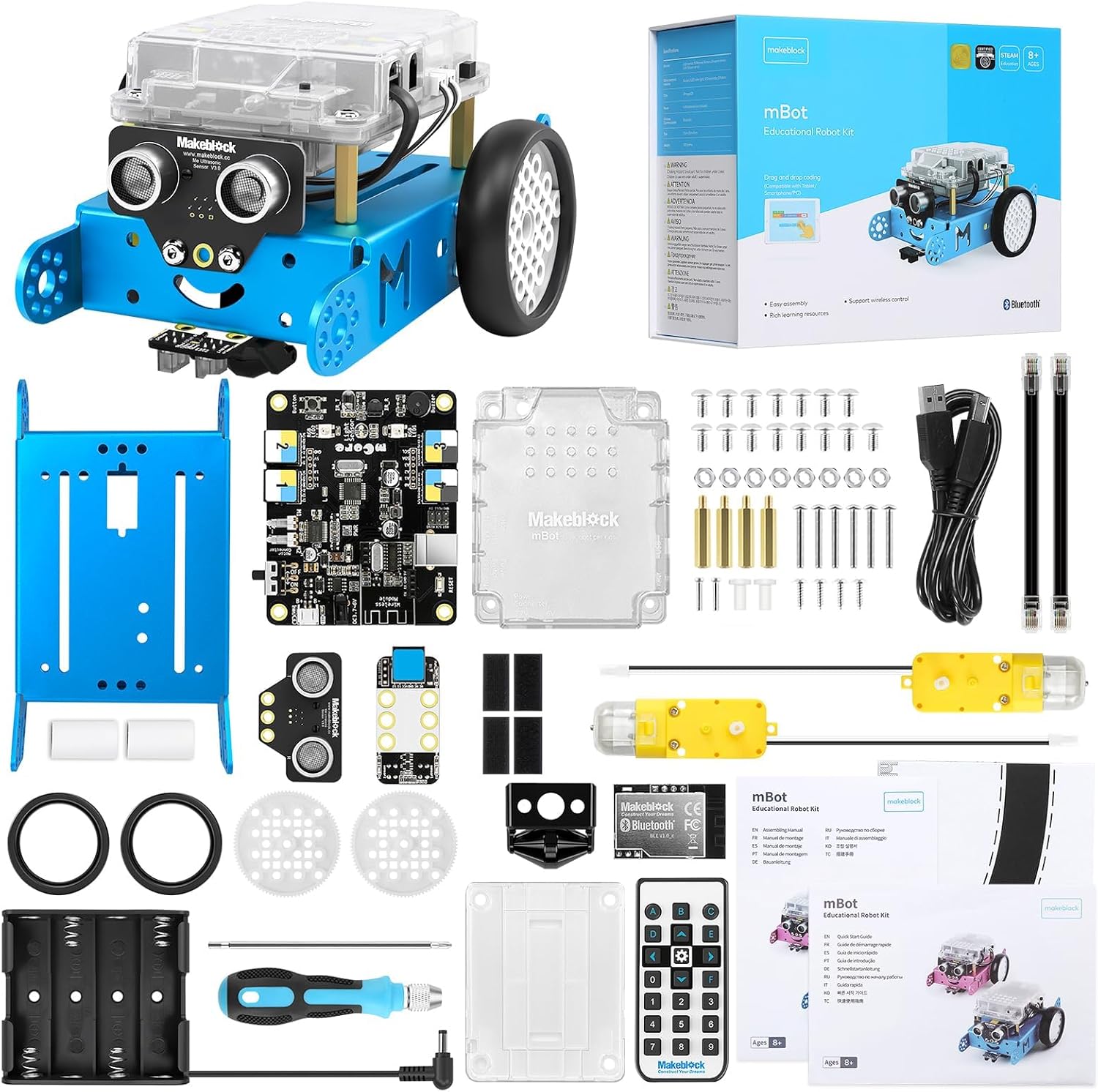 Makeblock mBot Robot Kit, Robotics for Kids Ages 8-12 Learn to Code with Scratch...