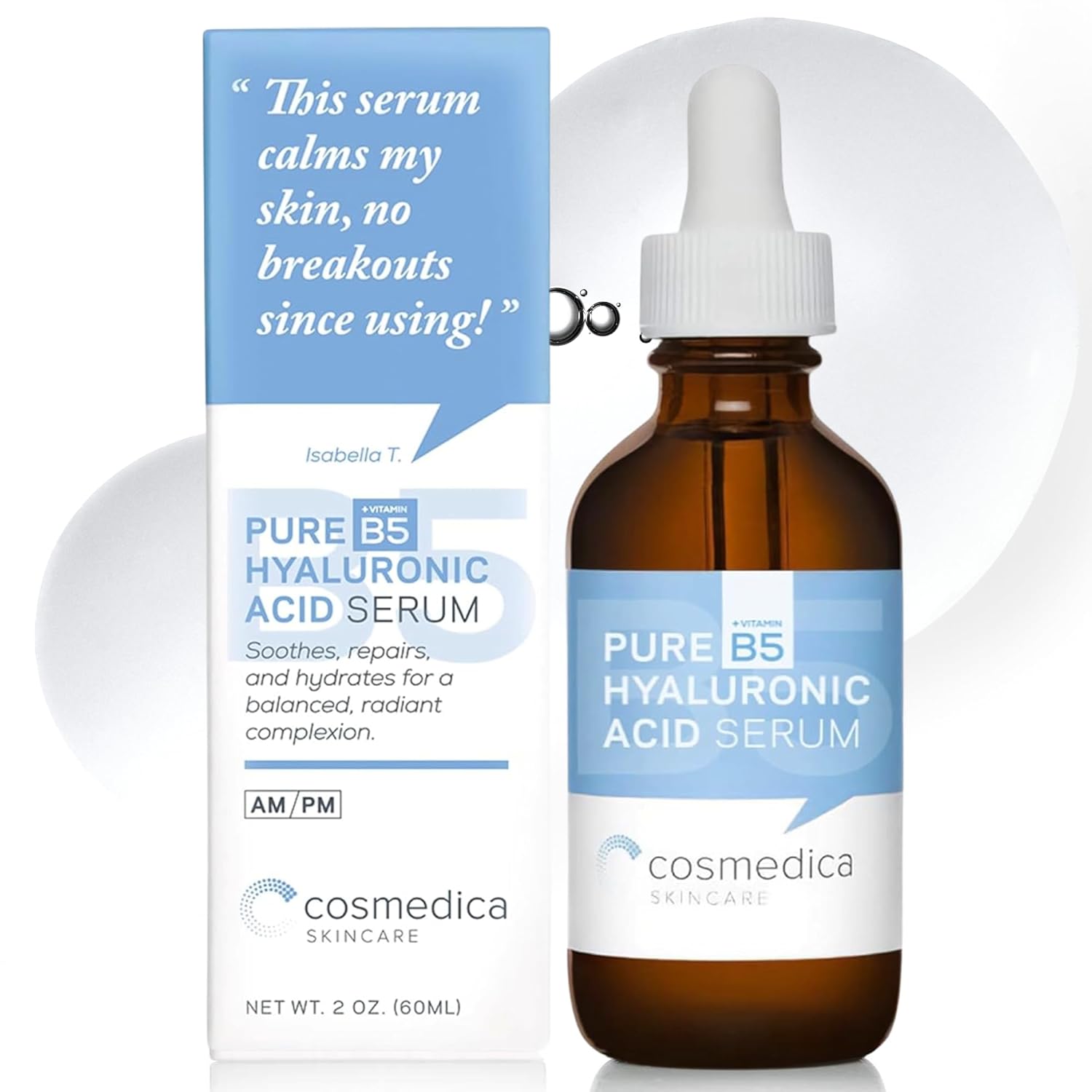 Hyaluronic Acid Serum with Vitamin B5 - Intense Hydration, Anti-Aging, Non-Greas...