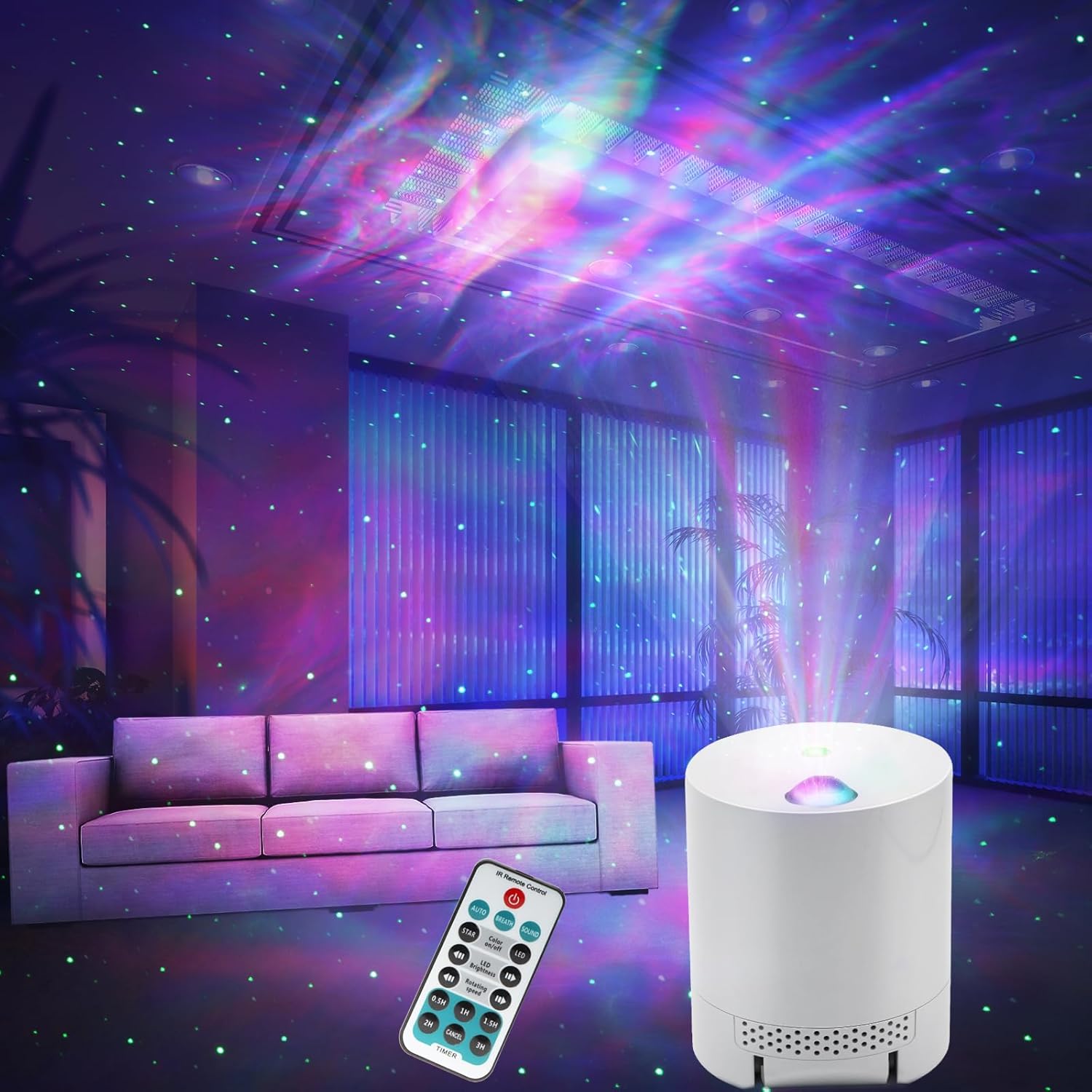 Galaxy Projector Star Projector, Northern Lights Projector with Remote Control,...