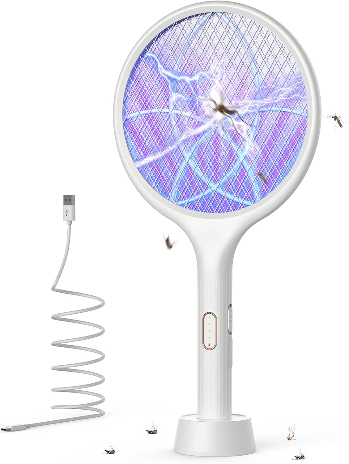 YISSVIC Electric Fly Swatter 4000V Bug Zapper Racket Dual Modes Mosquito Killer...