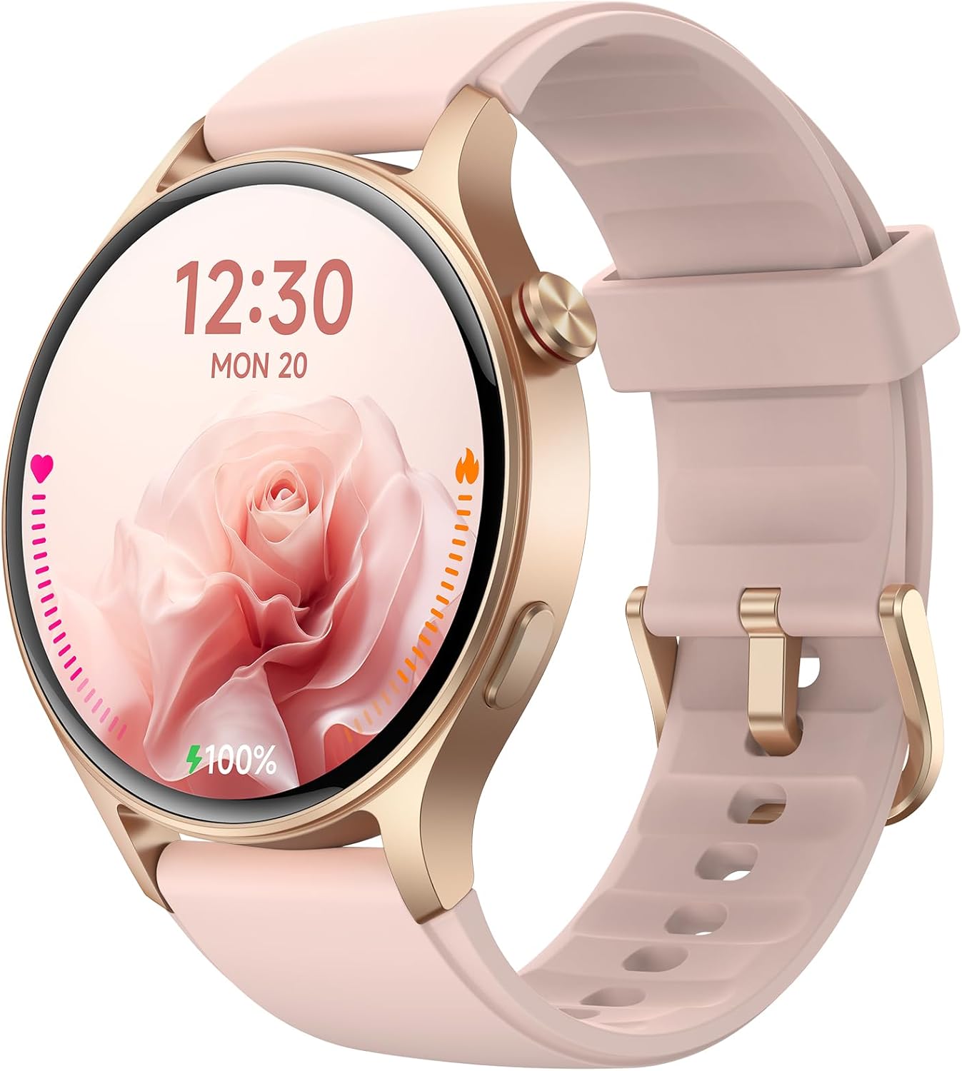 Fitpolo Smart Watch for Women,1.3" AMOLED Touchscreen Fitness Tracker, Make/Answ...