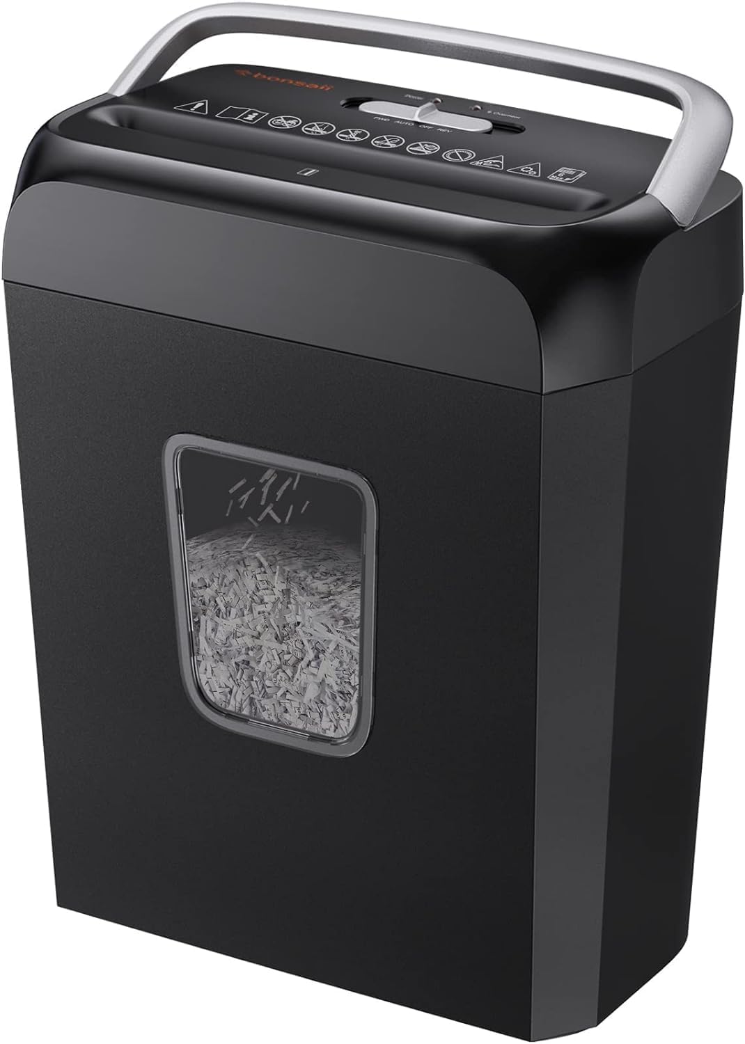 Bonsaii Paper Shredder for Home Use,6-Sheet Crosscut Paper and Credit Card Shred...