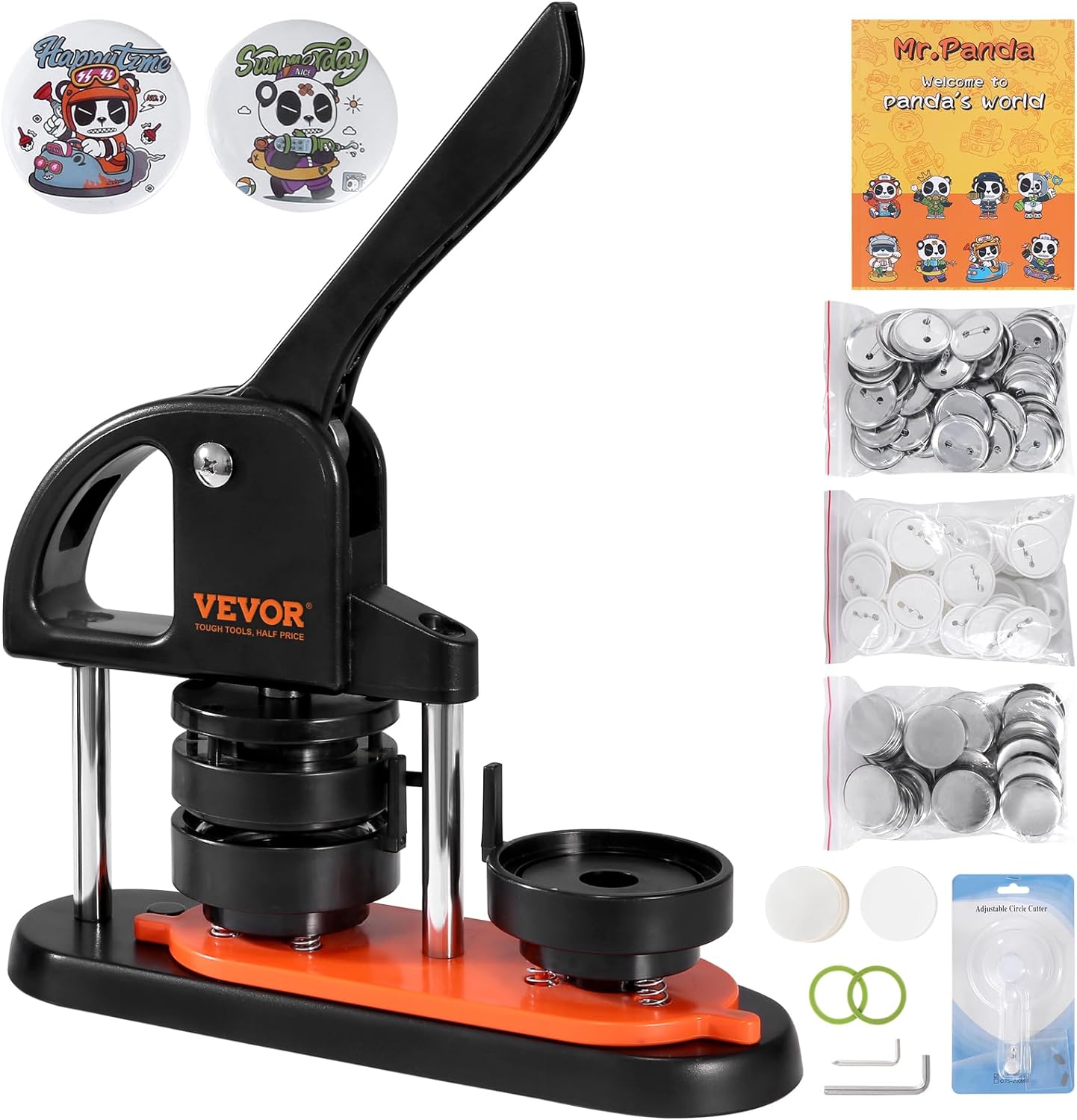 VEVOR Button Maker Machine, 2.25 inch/58mm Pin Mak...