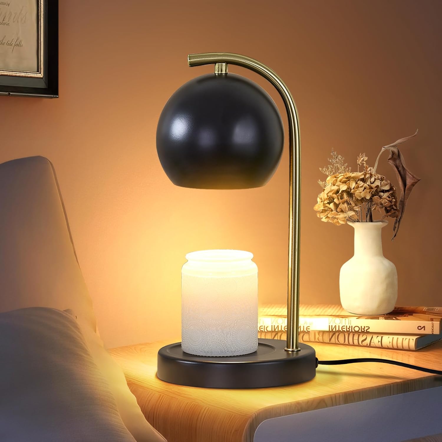 Candle Warmer Lamp Gifts for Women - Dimmable Scented Wax Melt Warmer with Timer...