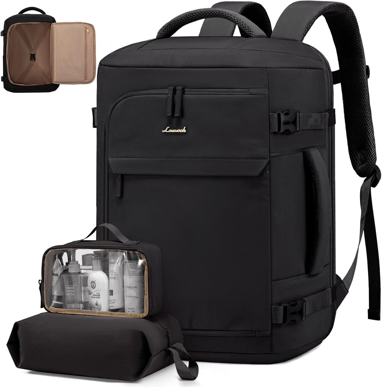 LOVEVOOK Travel Backpack for Women 17.3 Inch Carry On Backpack for Traveling on...