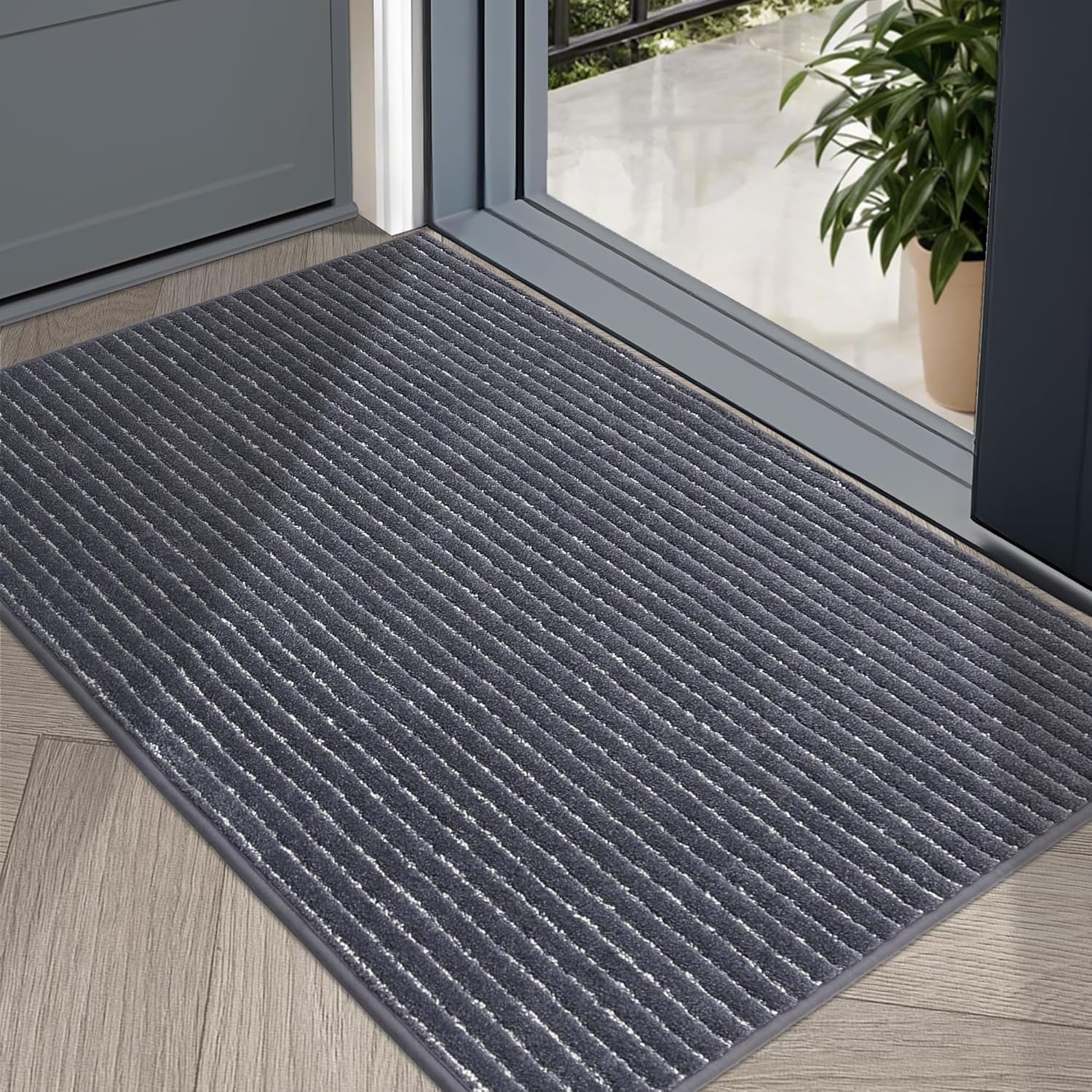 COSY HOMEER Indoor Door Mat Floor Mats Dirt Trapper Wet Shoes and Paws, Front Do...