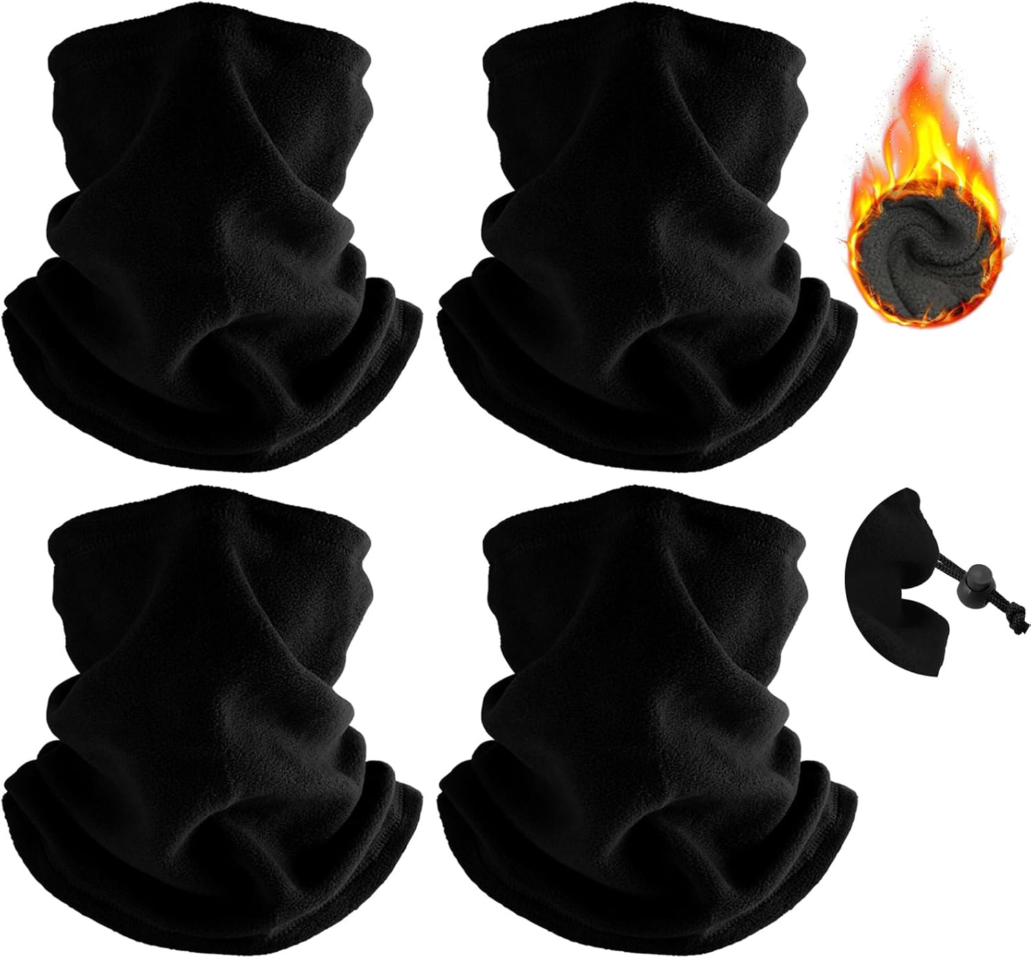 Winter Neck Warmer Ski Face Mask: Neck Gaiter Mask Face Cover Balaclava Scarf Bl...