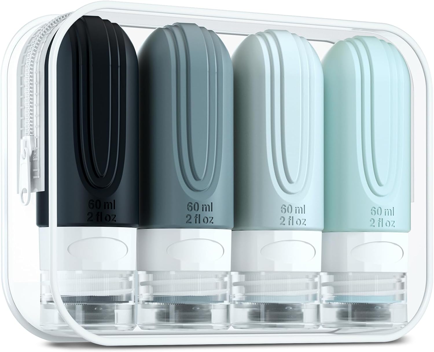 Travel Bottles for Toiletries, Tsa Approved 2oz Travel size Bottles, BPA Free Le...