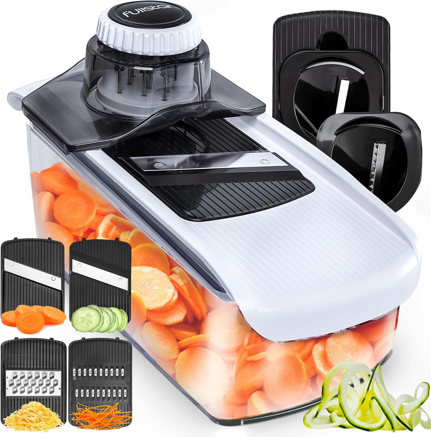 Fullstar Mandoline Slicer for Kitchen, Cucumber Slicer, Cheese Grater Vegetable...