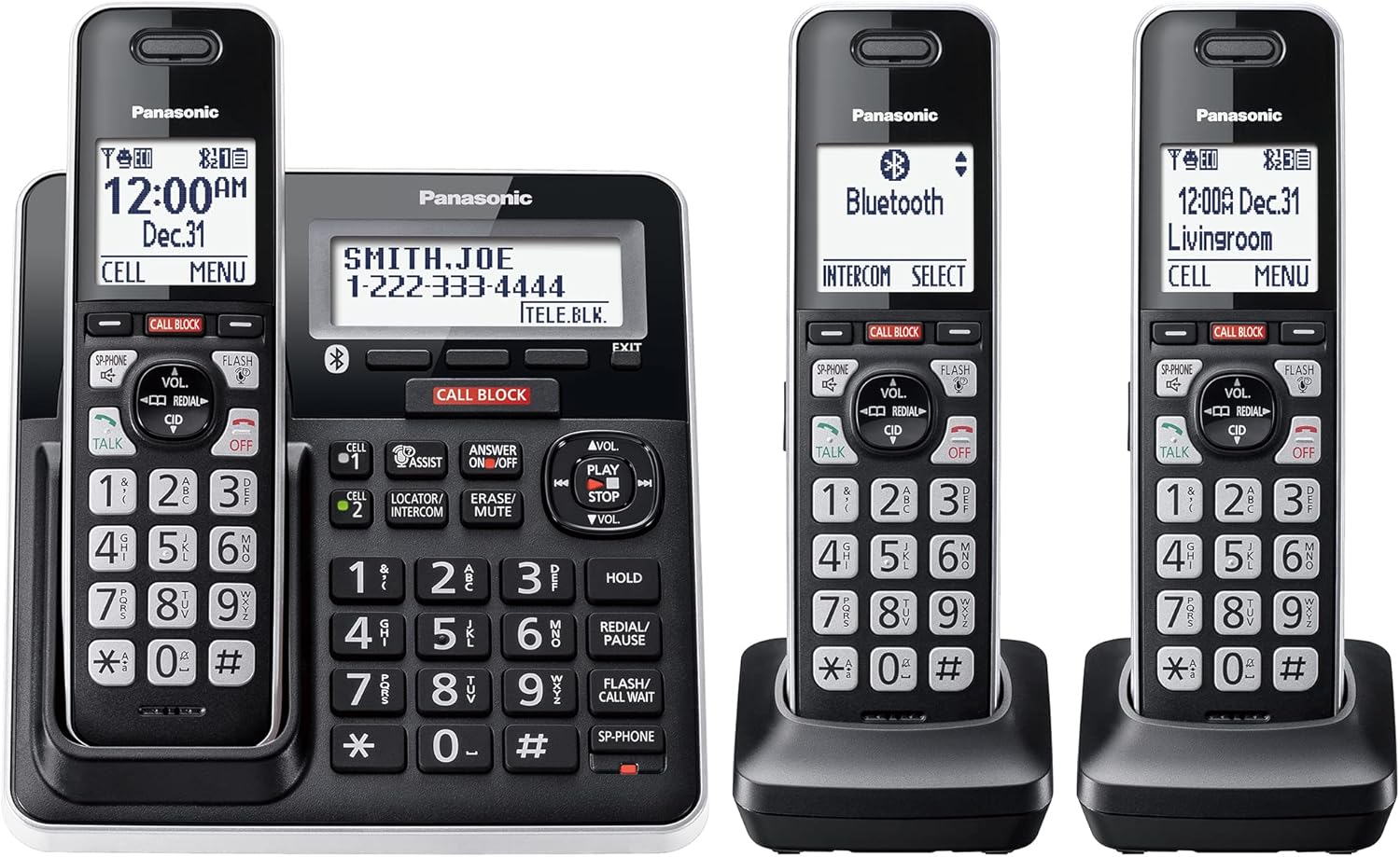 Panasonic Cordless Phone with Advanced Call Block,...