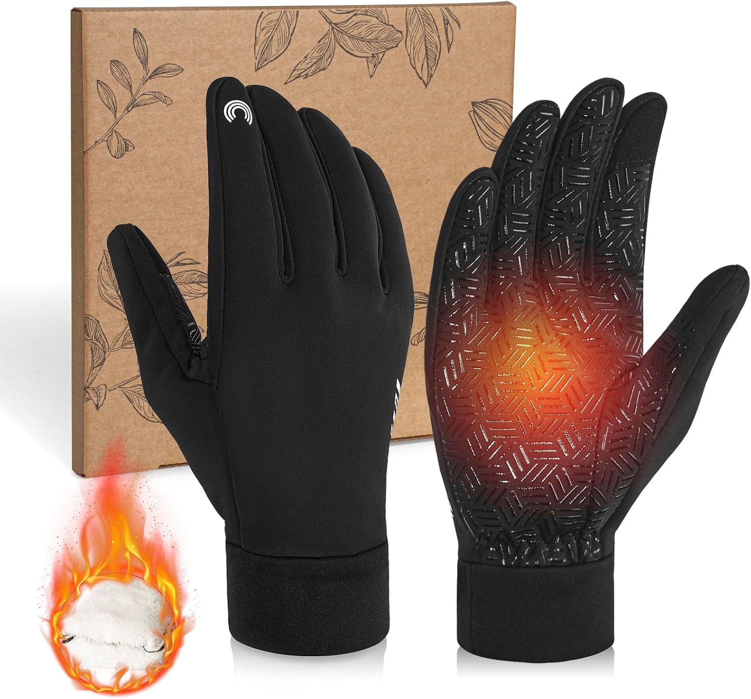 RIGWARL Gloves for Cool&Cold Weather Waterproof, Winter Gloves for Men Women Tou...