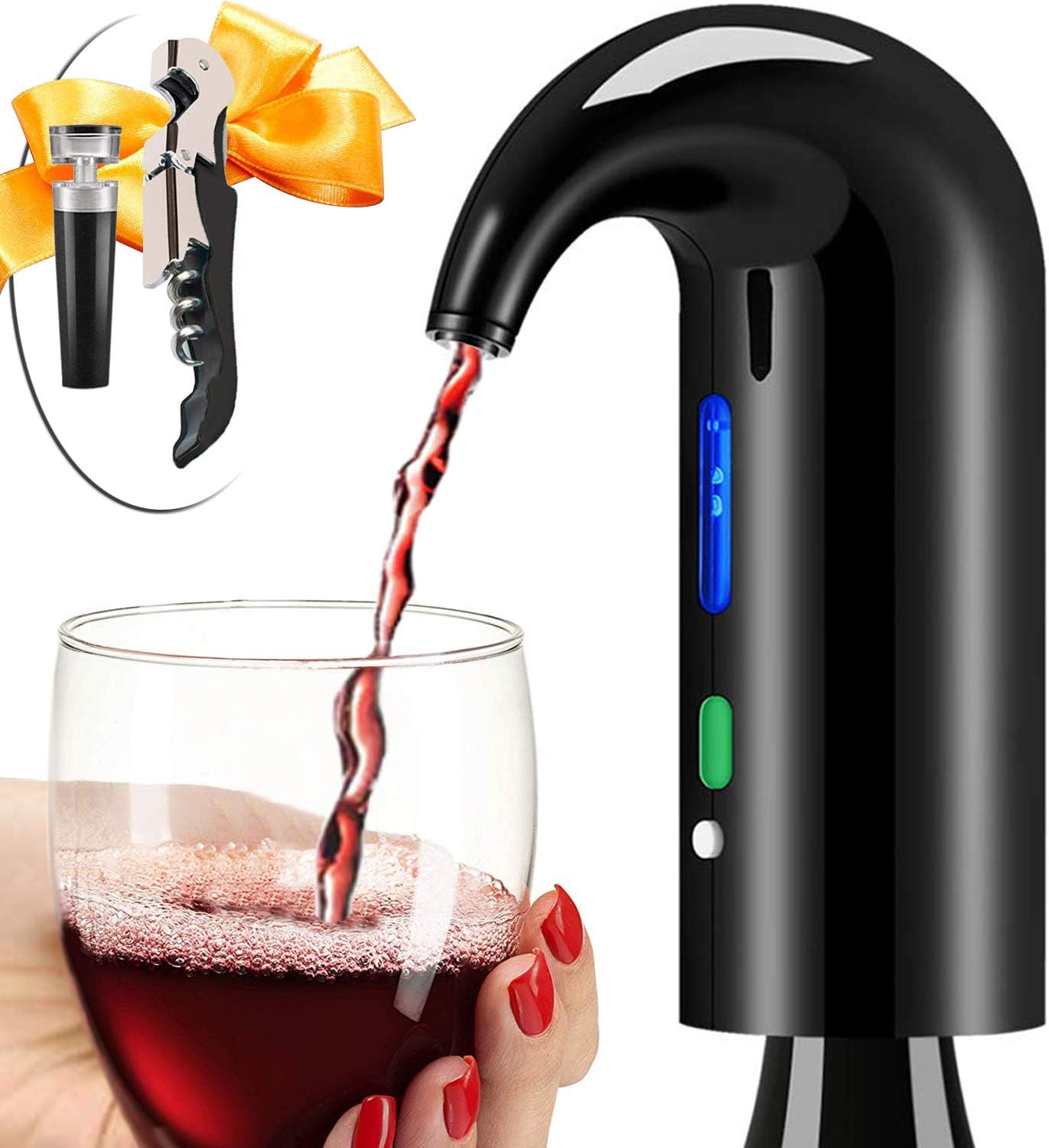 Wine Aerator Electric Wine Decanter Best Sellers One Touch Red -White Wine Acces...