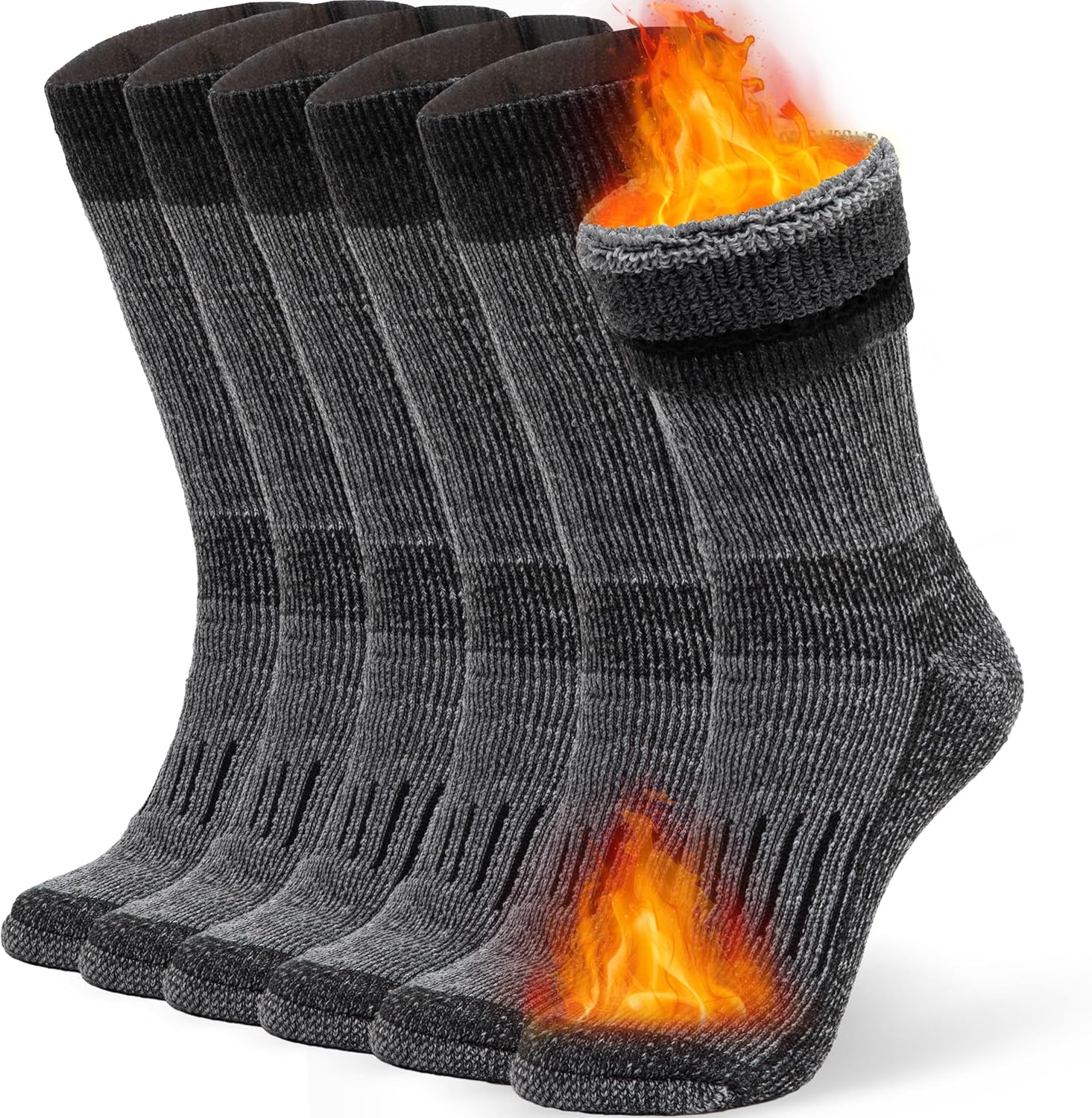 Alvada Warm Thermal Wool Socks for Winter Moisture...