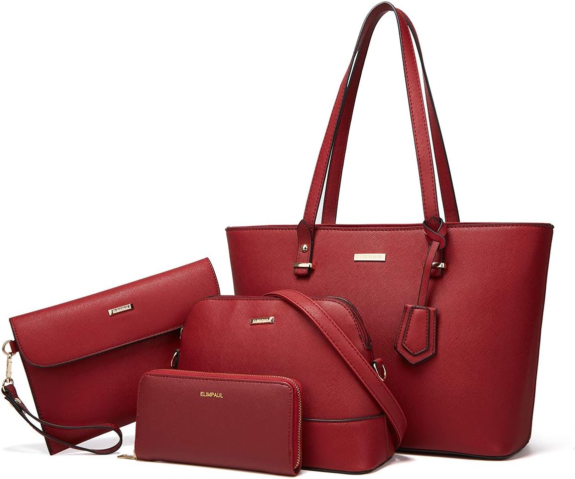 Women Fashion Handbags Wallet Tote Bag Shoulder Bag Top Handle Satchel Purse Set...