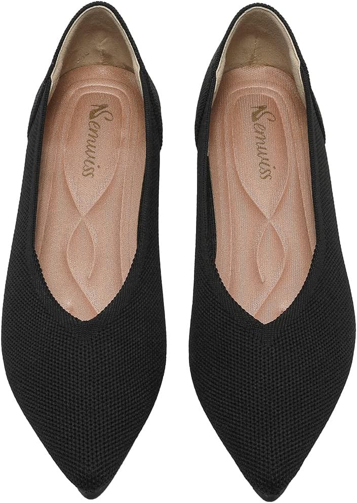 Semwiss Women's Ballet Flats Comfortable Casual Dressy Shoes,Work Flats Office S...