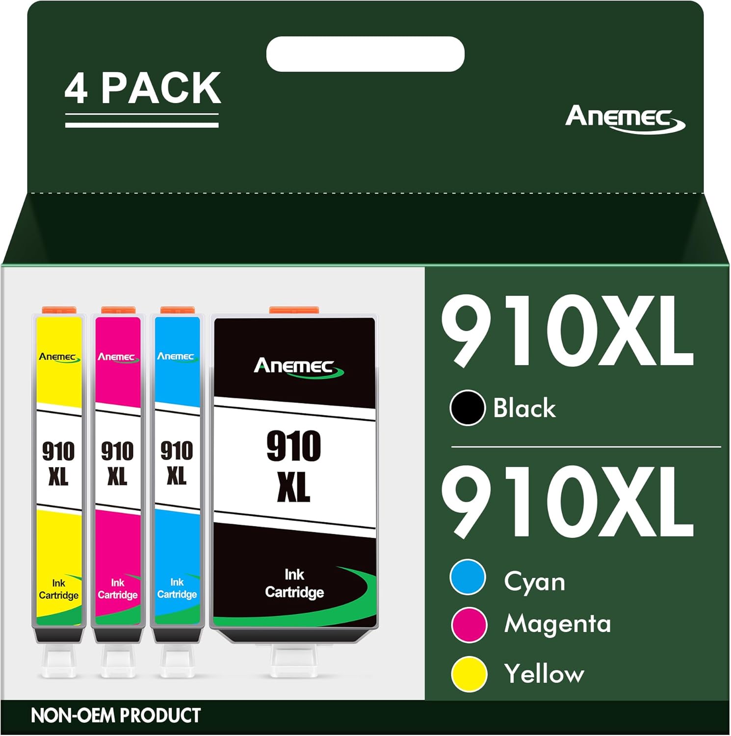 910XL Ink Cartridges Combo Pack Replacement for HP Ink 910 XL Compatible with Of...
