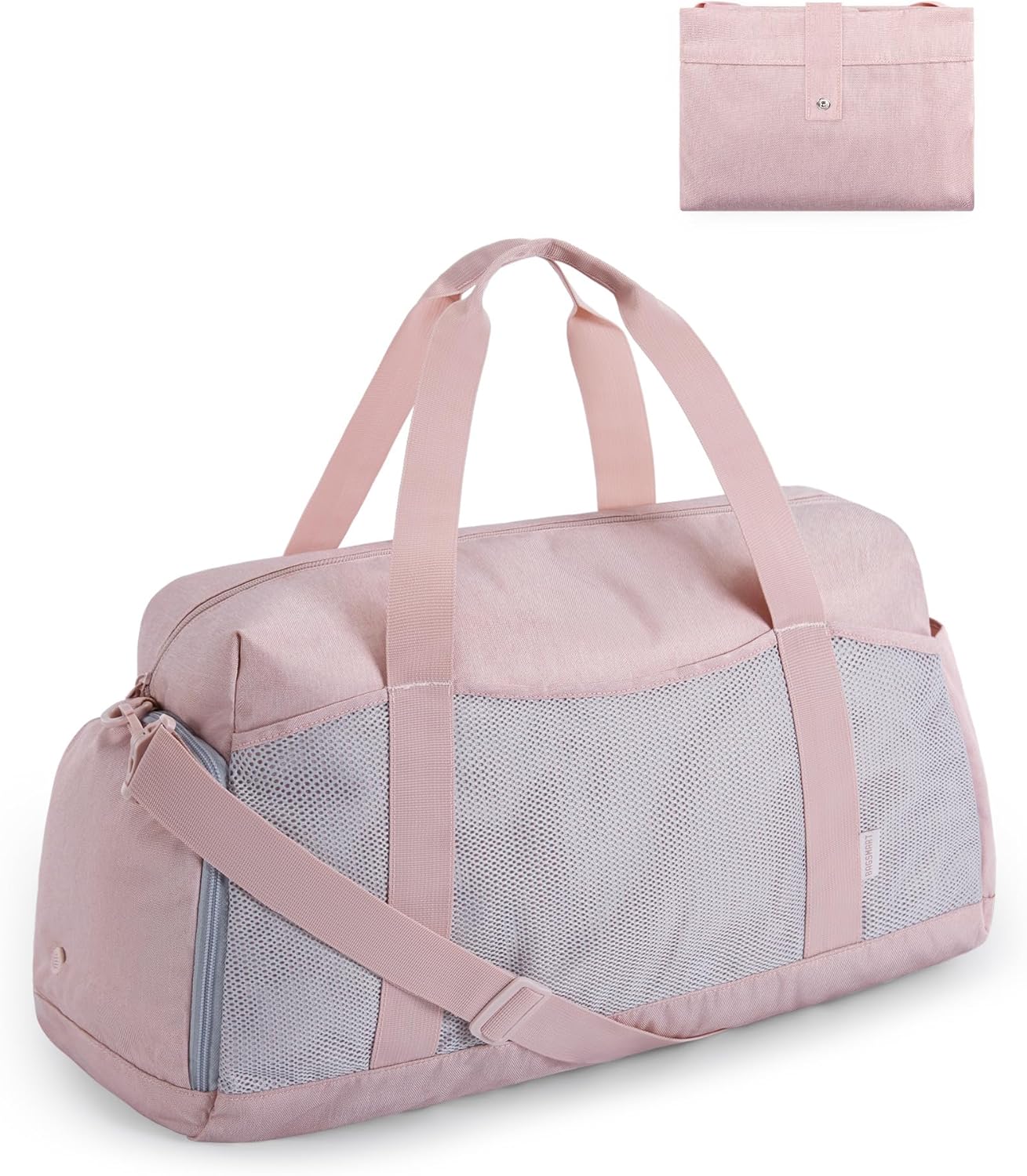 BAGSMART Gym Bag for Women, Foldable Duffle Bag for Travel, 35L Carry on Weekend...