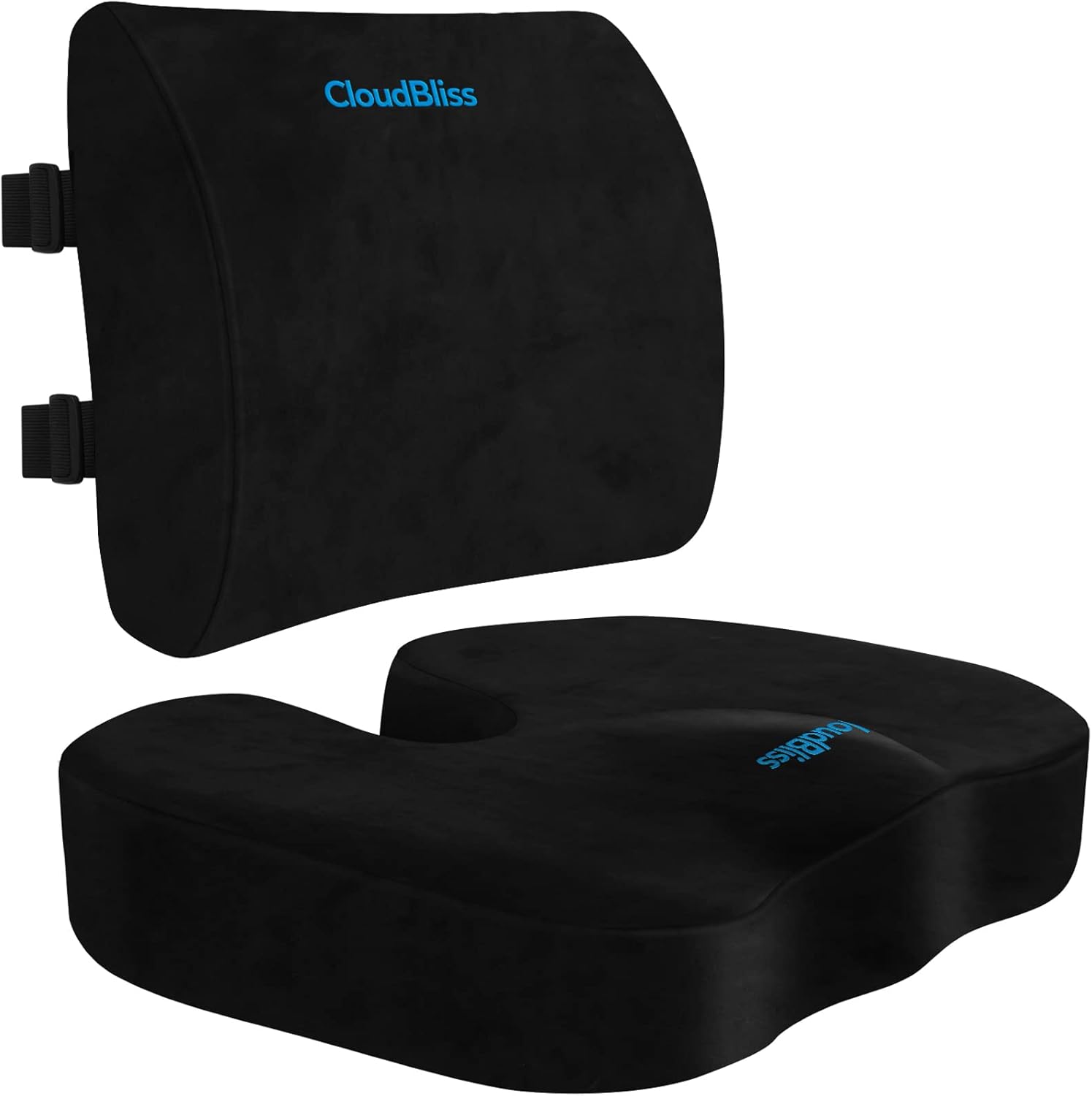 CloudBliss Seat Cushion for Office Chair,Car Seat,Lumbar and Back Support Memory...