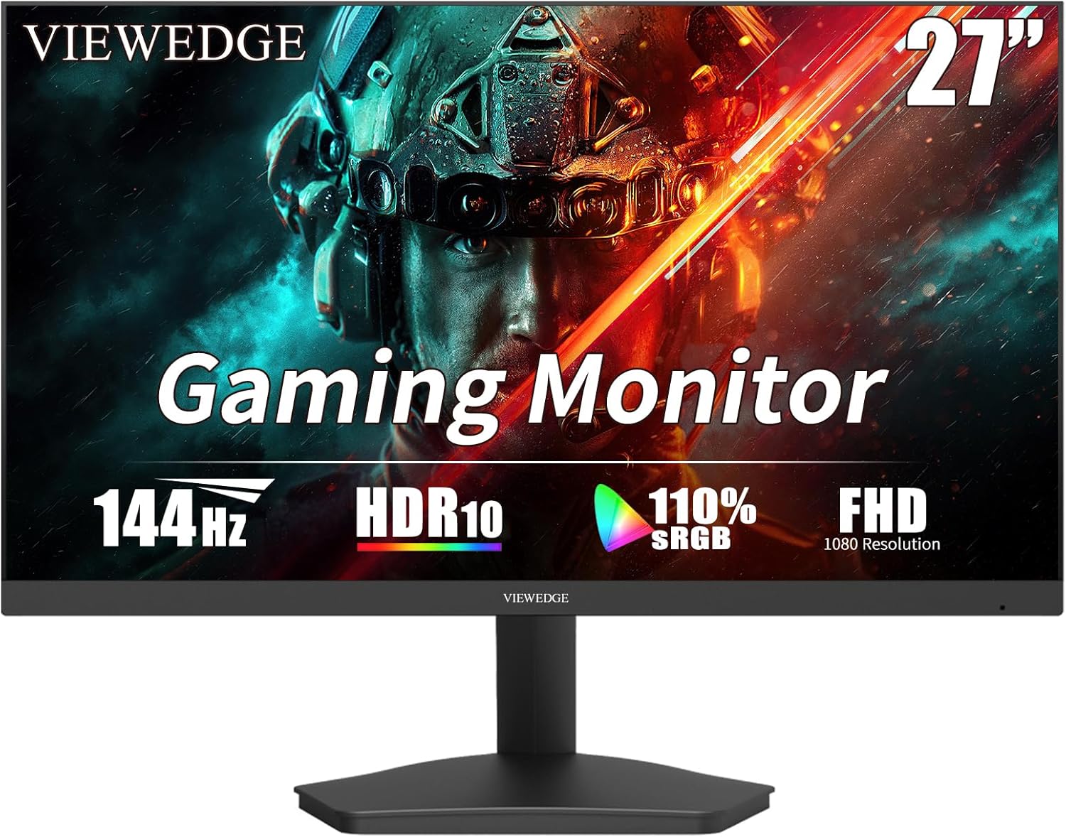 Gaming Monitor 27 Inch FHD 144hz, 1ms IPS 1080p Computer Monitor with 110% sRGB,...