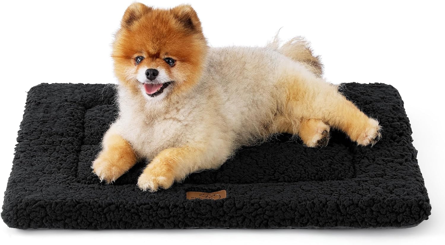Bedsure Washable Dog Crate Bed for Small Dogs, Reversible Foam Floor Dog Mat, Li...