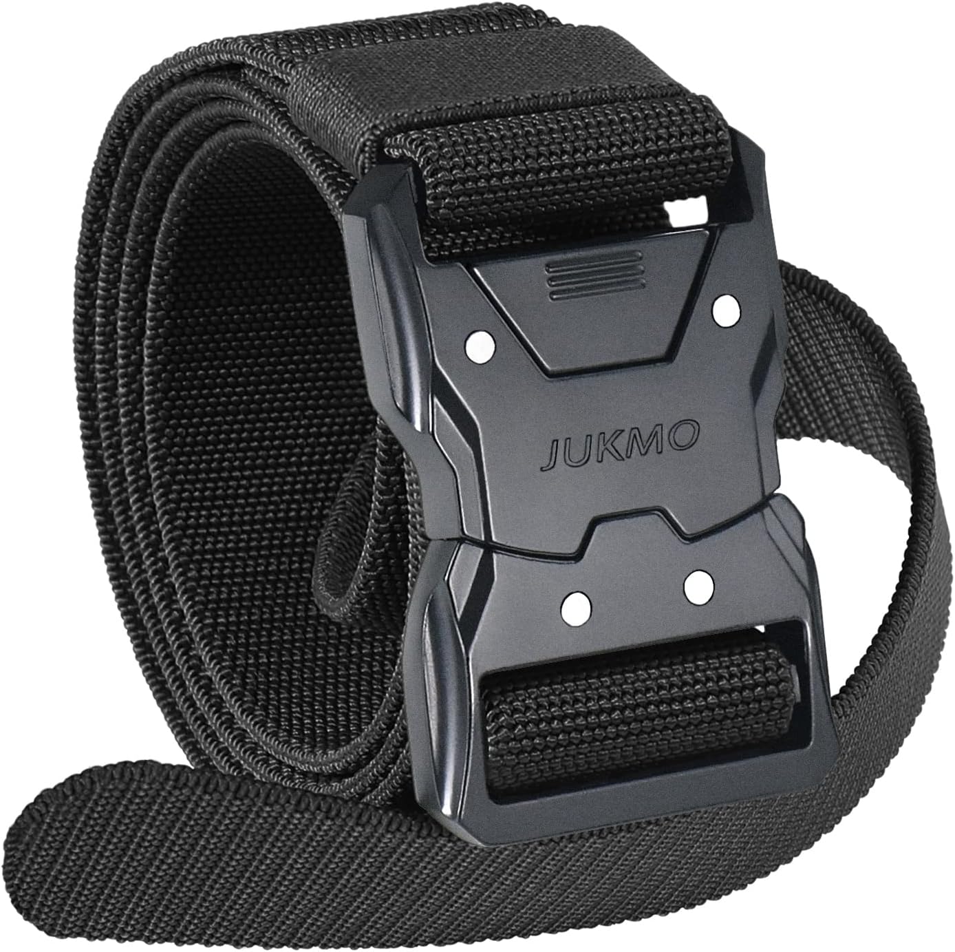 JUKMO Quick Release Tactical Belt, Military Work 1.5" Nylon Web Hiking Belt with...