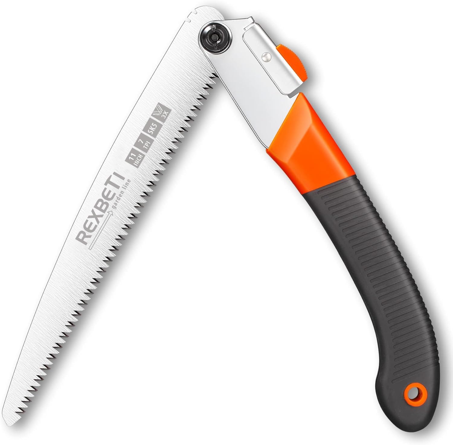 REXBETI Folding Saw, Heavy Duty 11 Inch Extra Long Blade Hand Saw for Wood Campi...