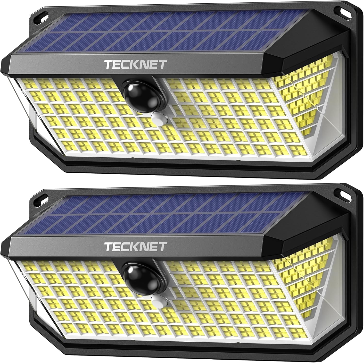 TECKNET 4200Lm 416 LED Solar Motion Lights Outdoor, 300° Angle & 3 Lighting Mode...