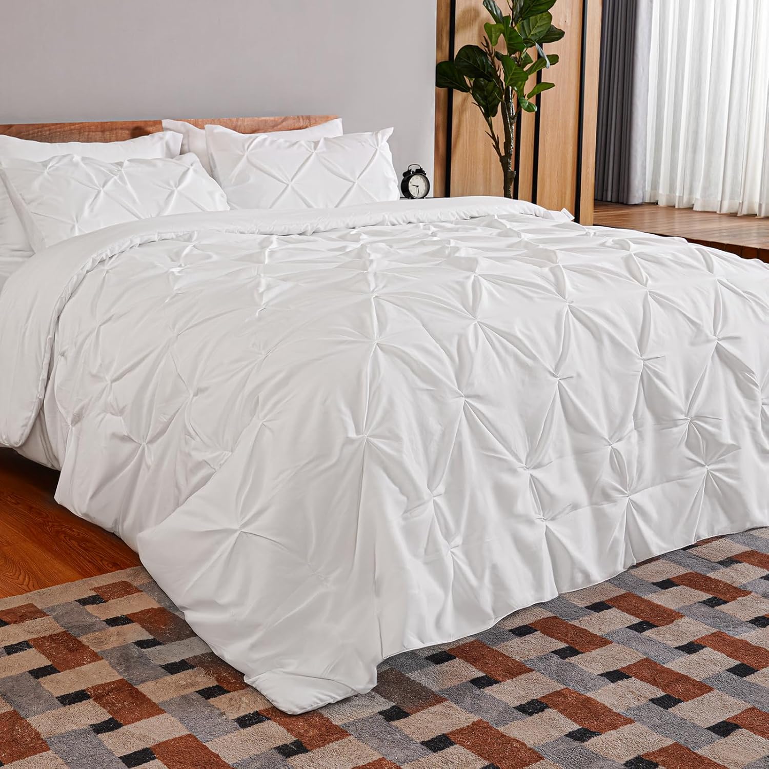 VALUXE Twin XL Comforter Set-5 Pieces Twin XL Dorm Bedding Sets, Bed in a Bag wi...